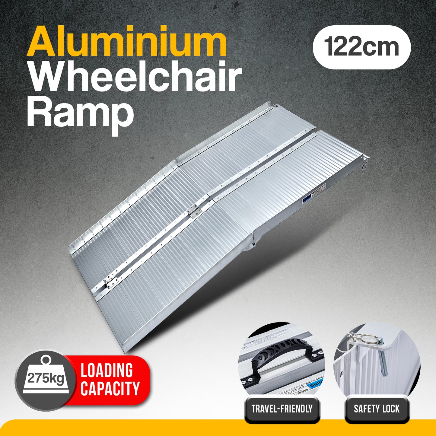 Aluminium Portable Wheelchair Ramp R02 - 4ft