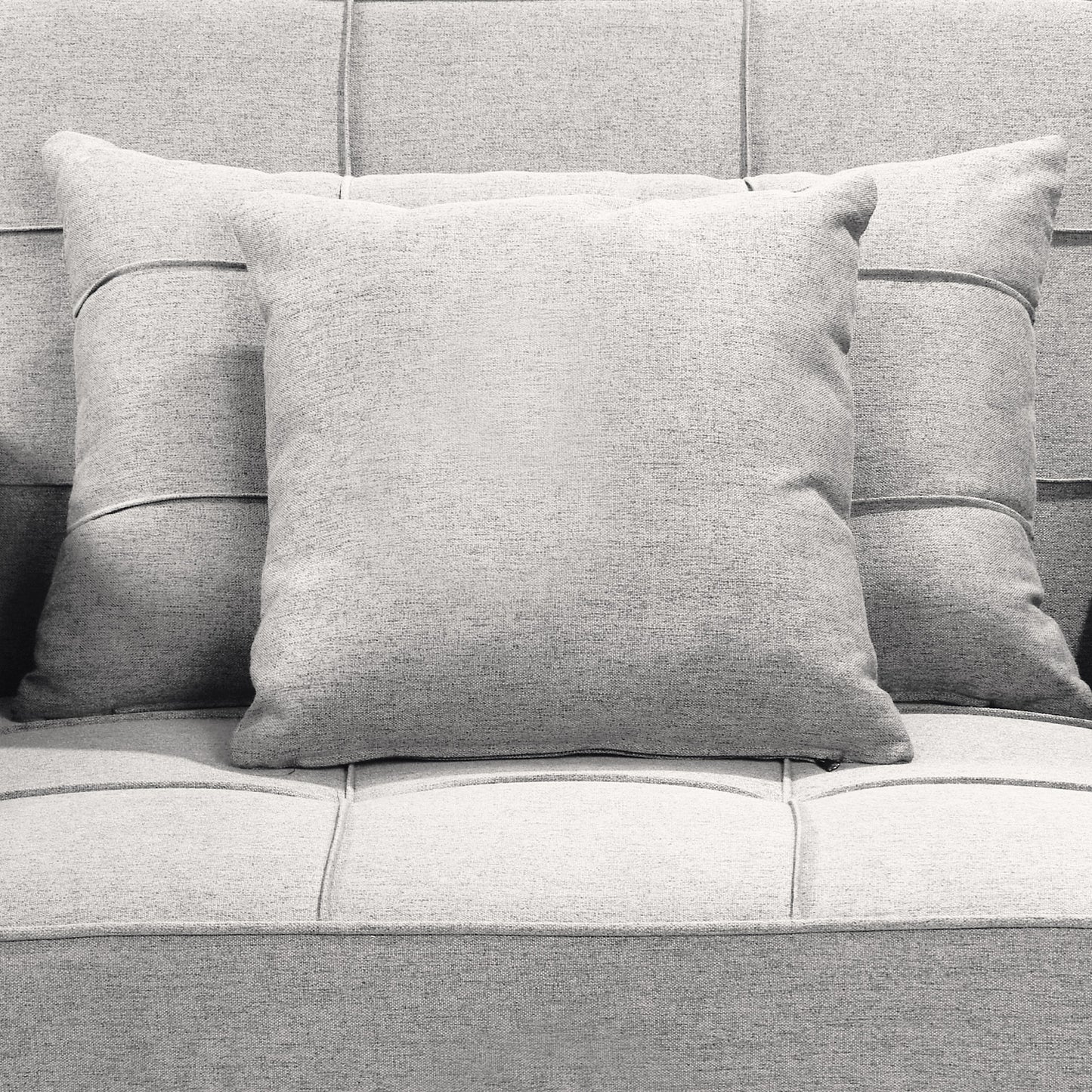 Suri 3-in-1 Convertible Sofa Chair Bed Lounger by Sarantino Light Grey
