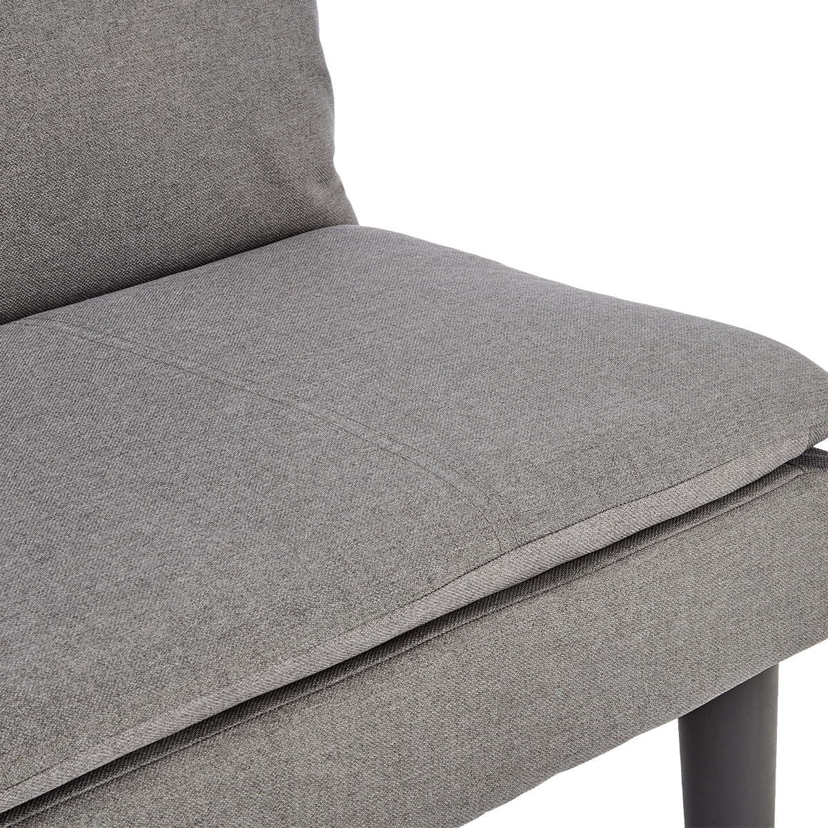 Sarantino 3 Seater Modular Faux Linen Fabric Sofa Bed Couch -Dark Grey