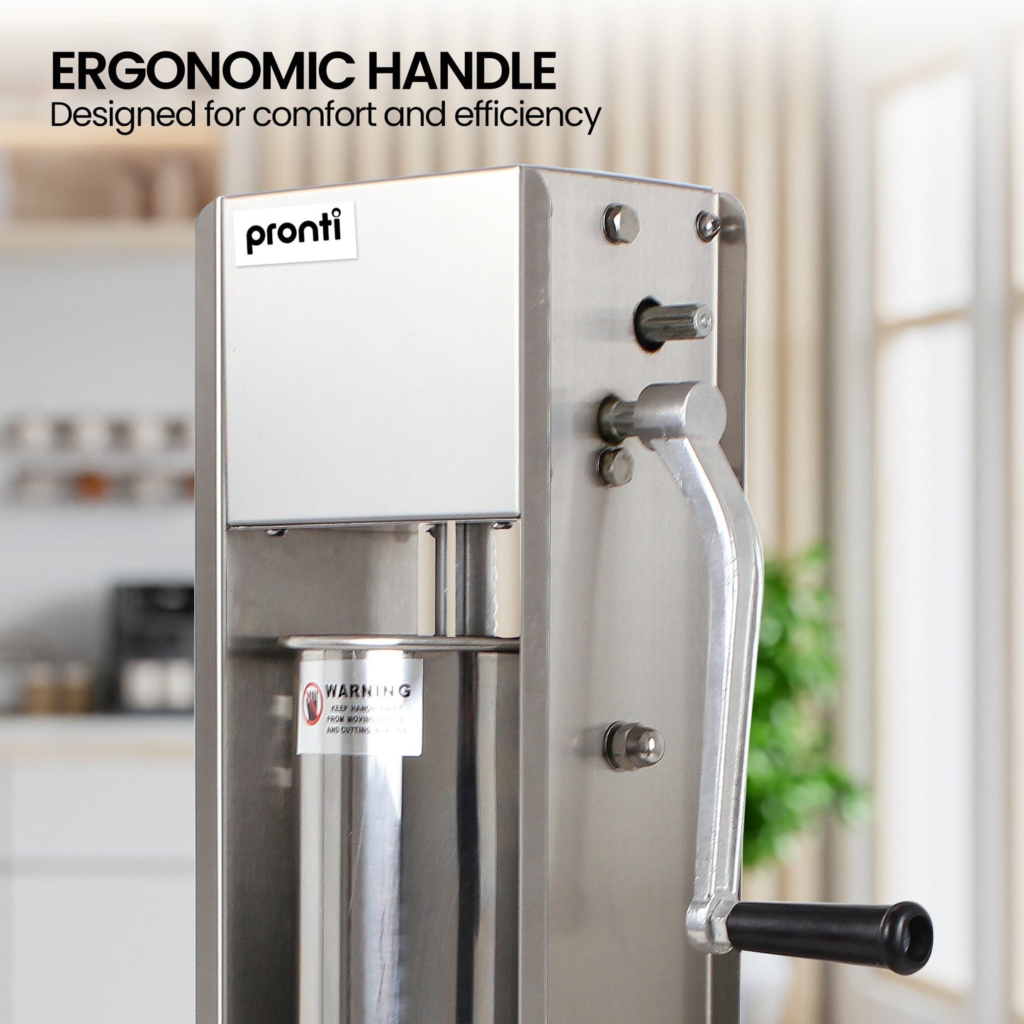 Pronti 5L Stainless Steel Vertical Sausage Stuffer