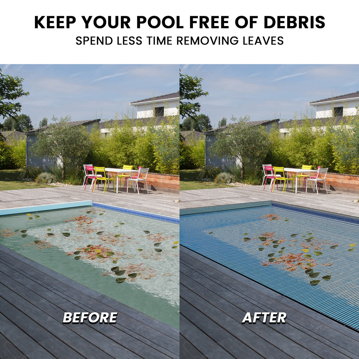 HydroActive UV-Resistant Swimming Pool Leaf Net Cover 6 x 11m