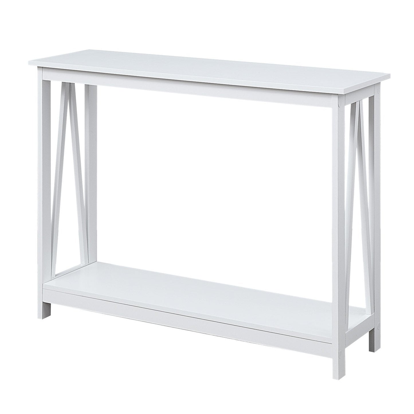 Sarantino Grace A-Frame Console Table - White