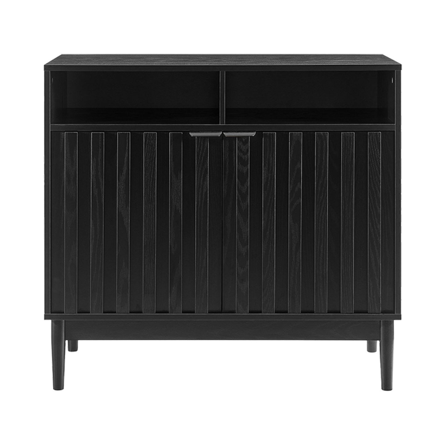Sarantino Eleni 2-Door Sideboard Buffet Hallway Cabinet Storage Console Cupboard in Black