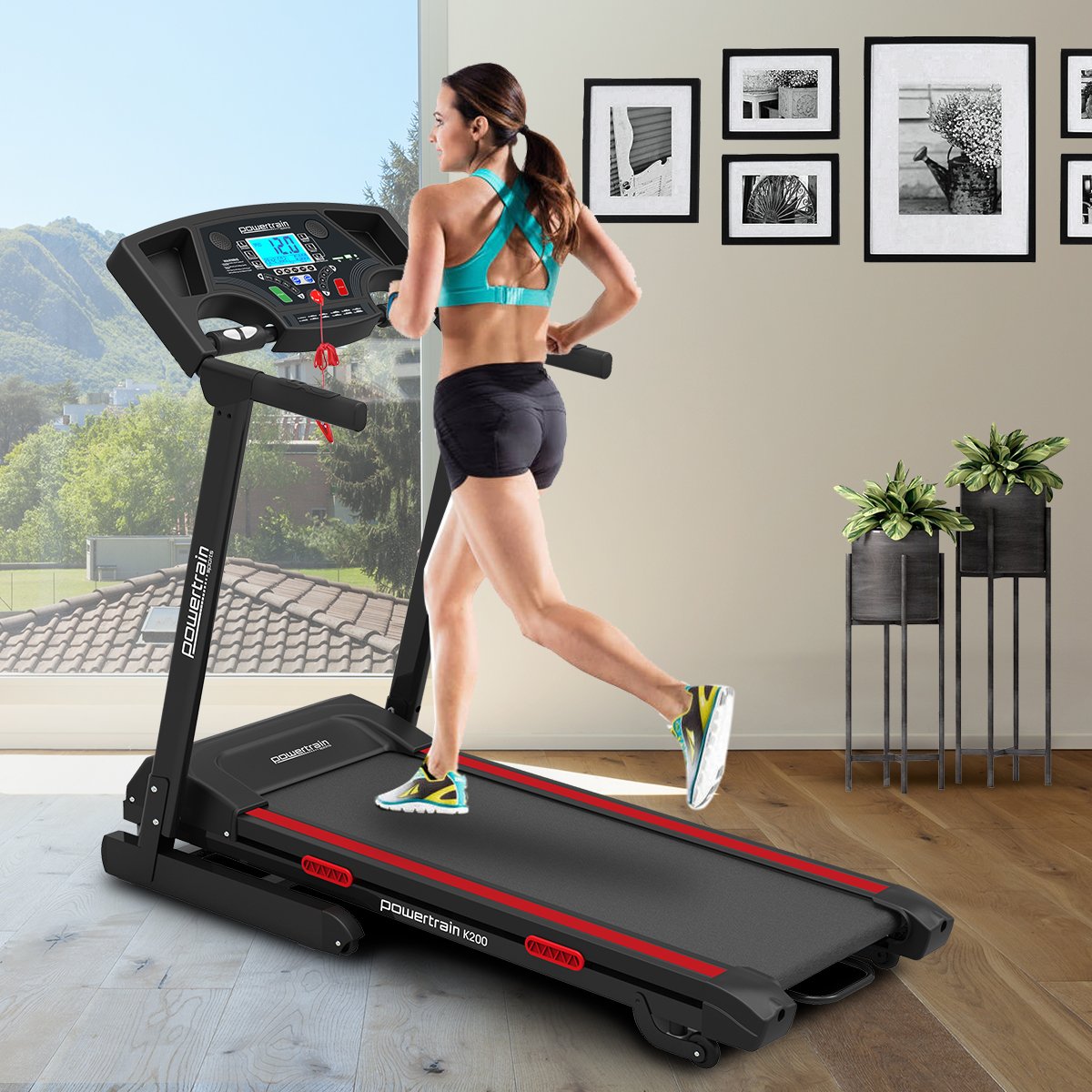 Powertrain K200 Electric Treadmill Folding Home Gym Running  Machine