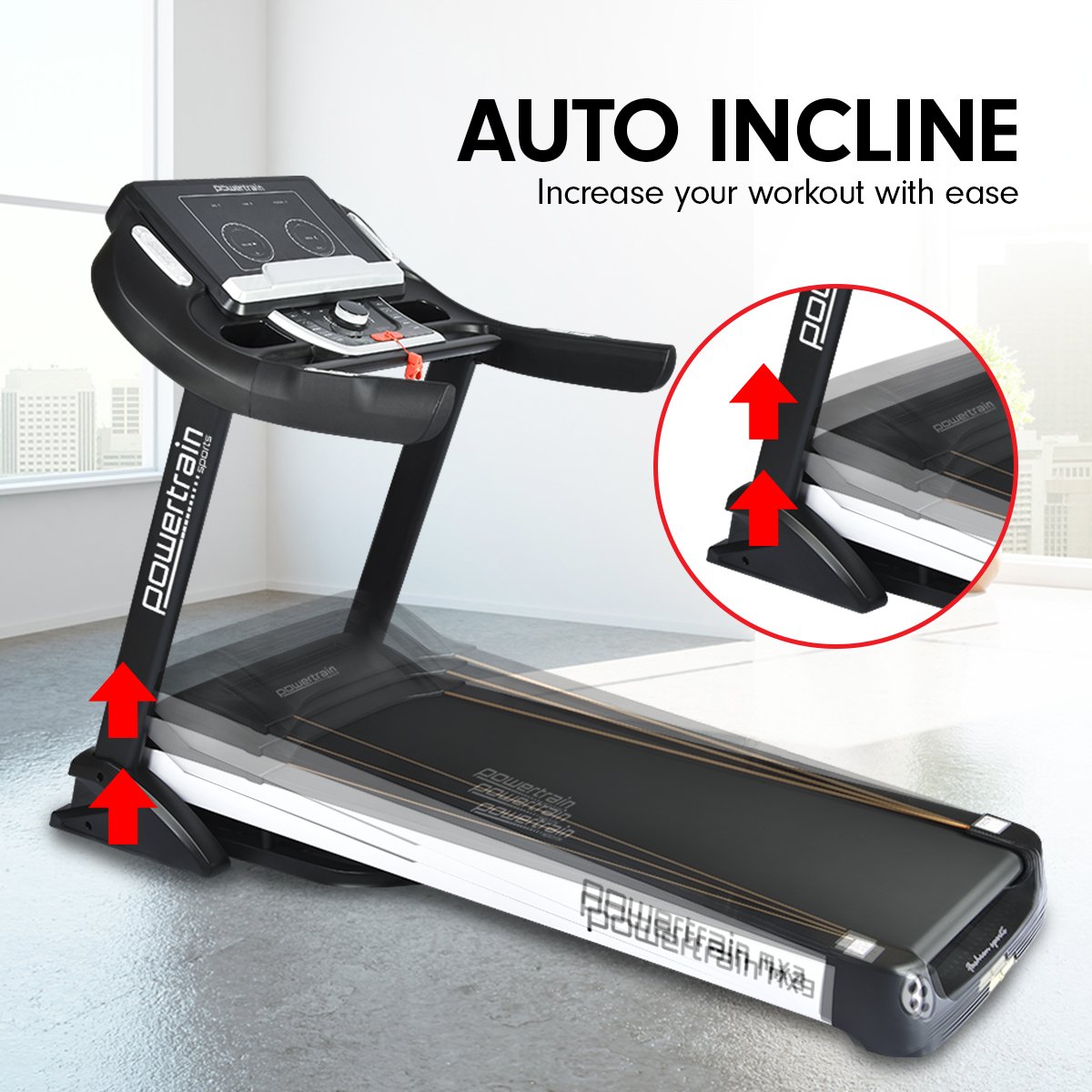 Powertrain MX3 Treadmill Performance Home Gym Cardio Machine
