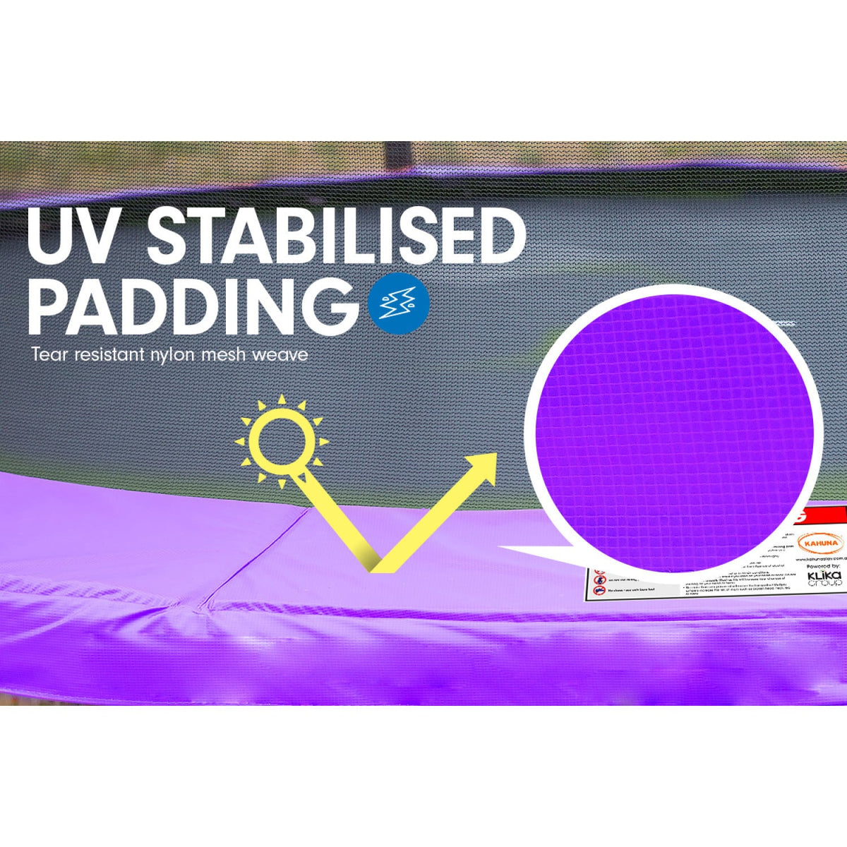 Trampoline 16 ft Kahuna with Basketball set - Purple