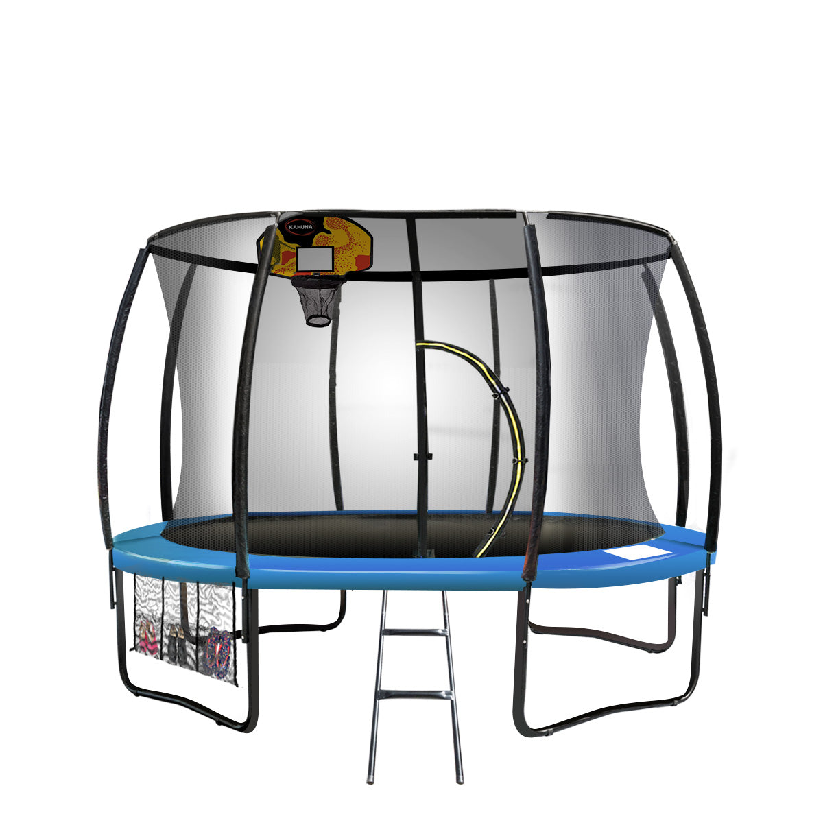 6ft Trampoline Free Safety Net Spring Pad  Mat Ladder Basketball Blue