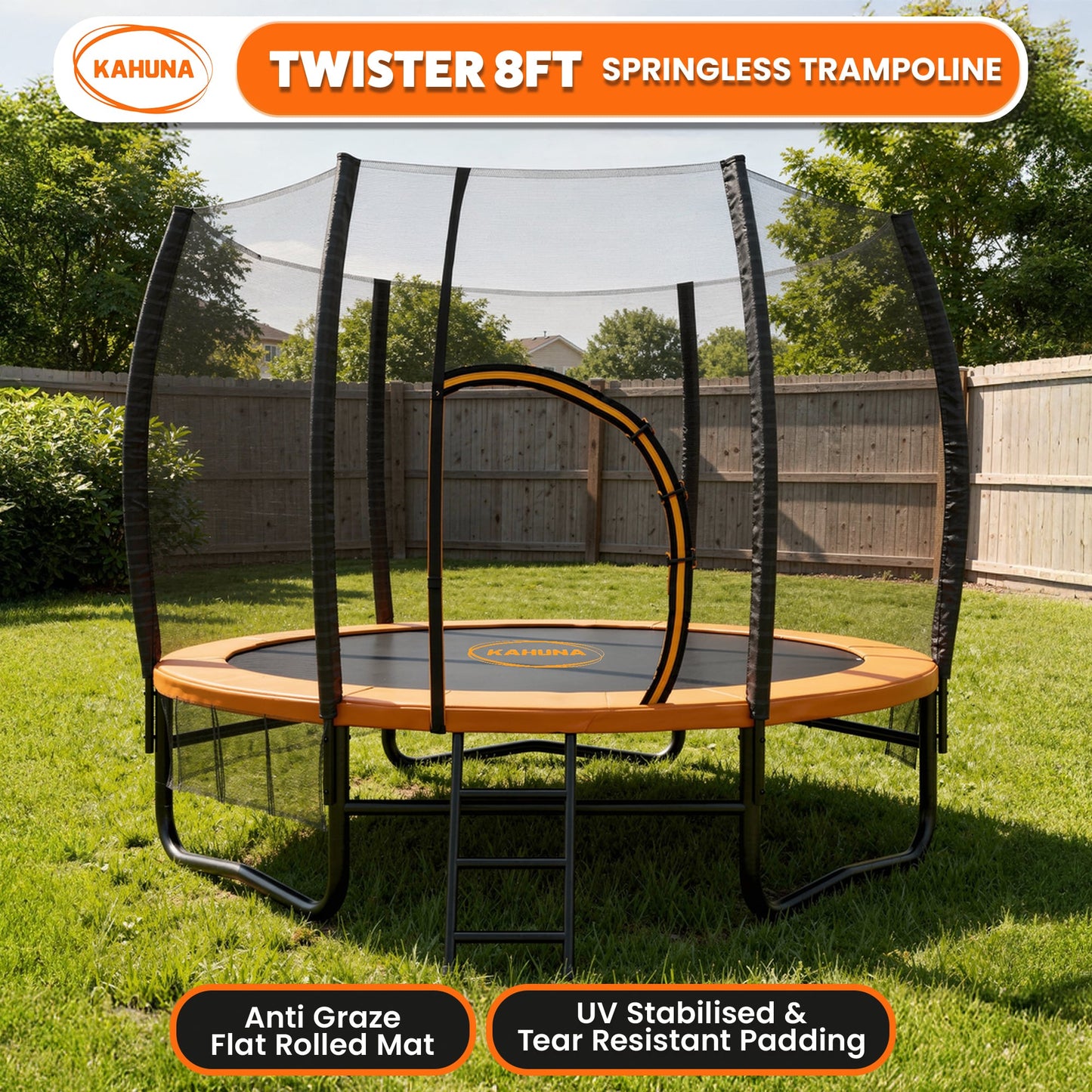 Kahuna Twister 8 ft Springless Trampoline