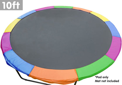 10ft Replacement Rainbow Reinforced Outdoor Trampoline Spring Pad