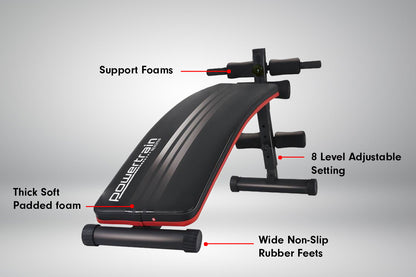 Powertrain Ab Sit-Up Gym Bench Incline Decline Adjustable