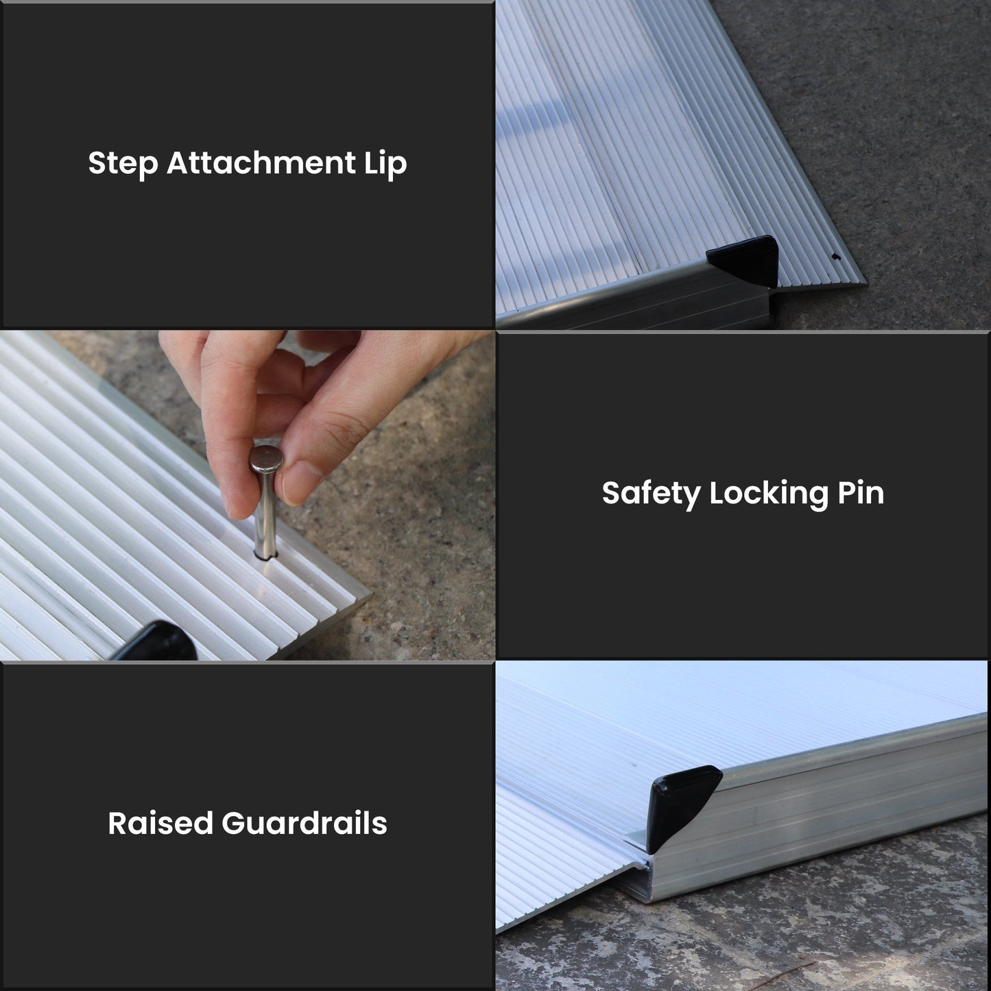 Kartrite 6ft Portable Aluminium Mobility Threshold Access Wheelchair Ramp