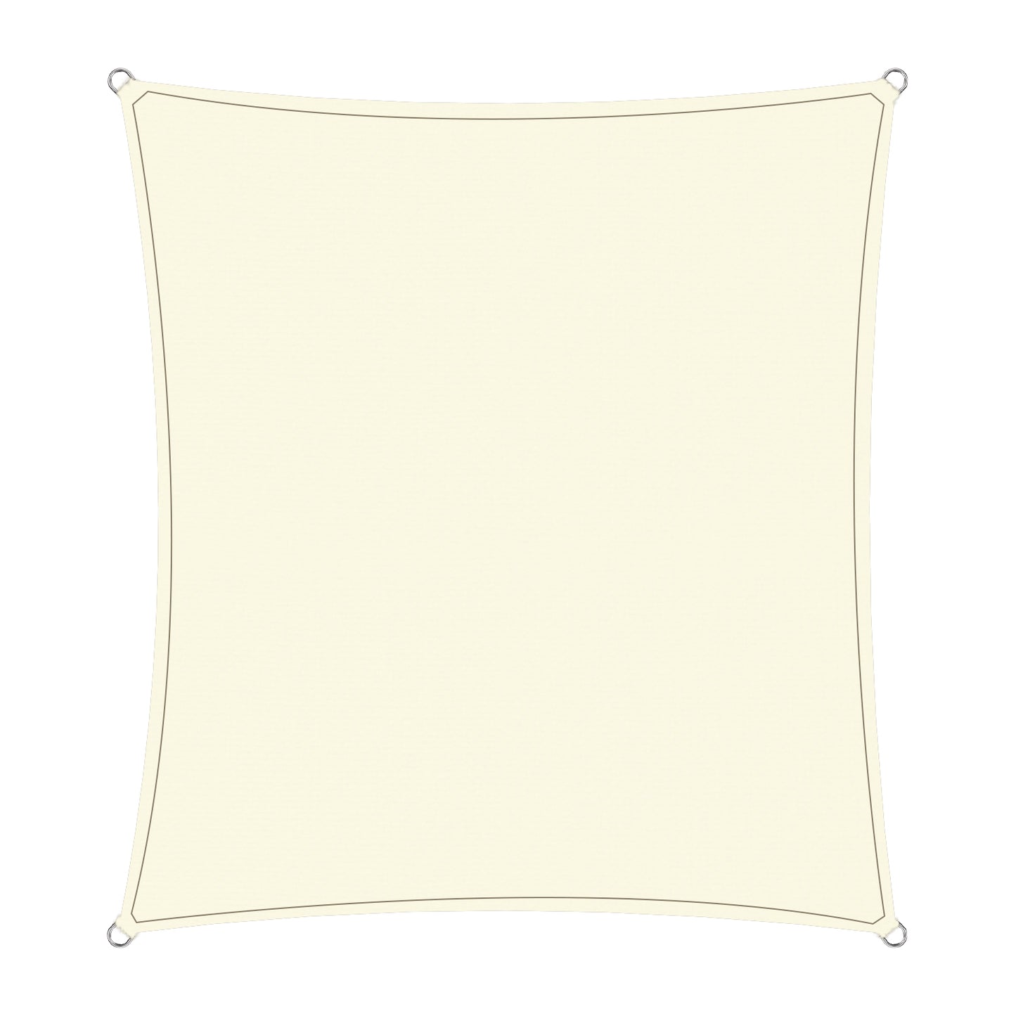 Wallaroo Waterproof Outdoor Shade Sail Canopy Sun Cloth Square 5x7M