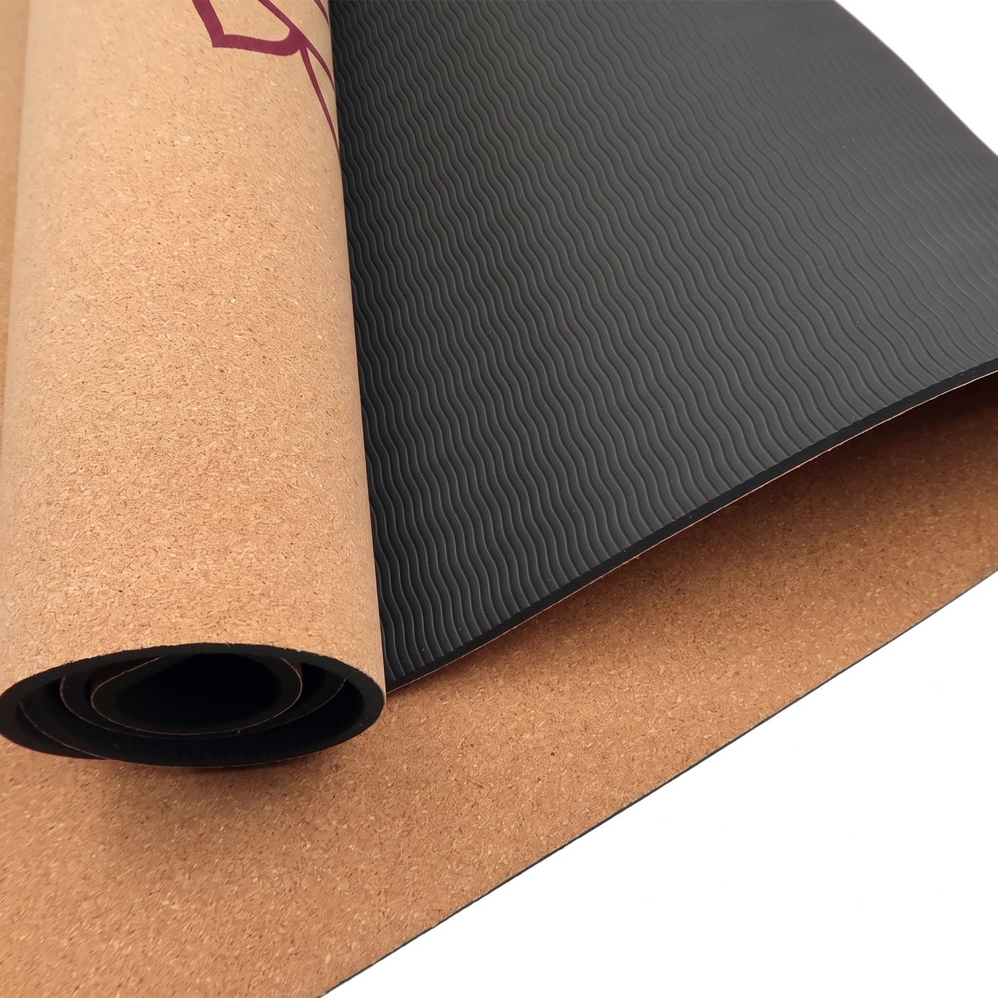 Powertrain Cork Yoga Mat with Carry Straps - Chakras