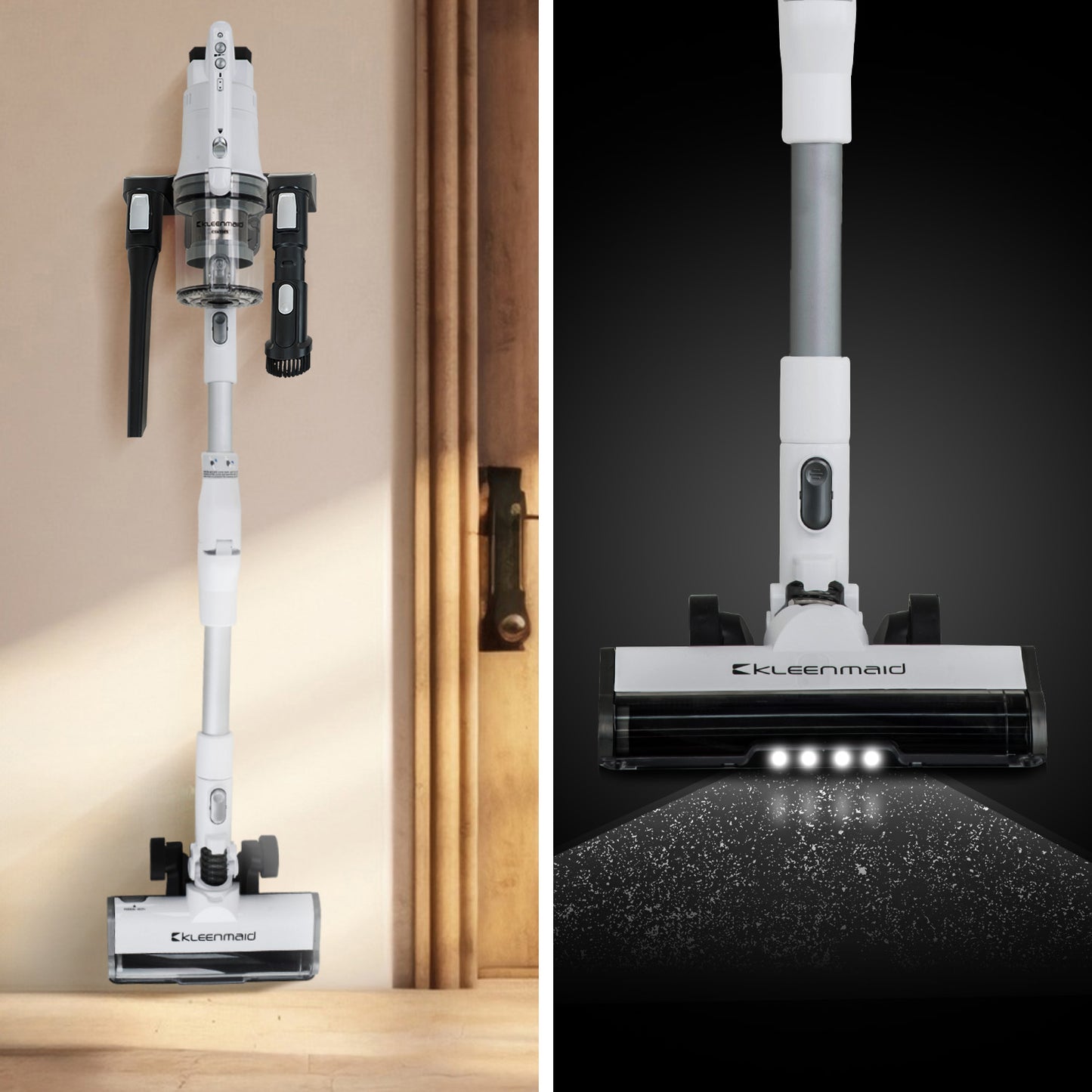 Kleenmaid Cordless Stick Vacuum Cleaner Split Wand Wet Mop CSV 3865