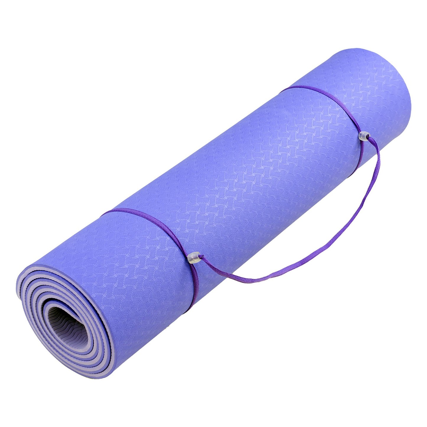 Powertrain Eco-Friendly TPE Pilates Exercise Yoga Mat 8mm Light Purple