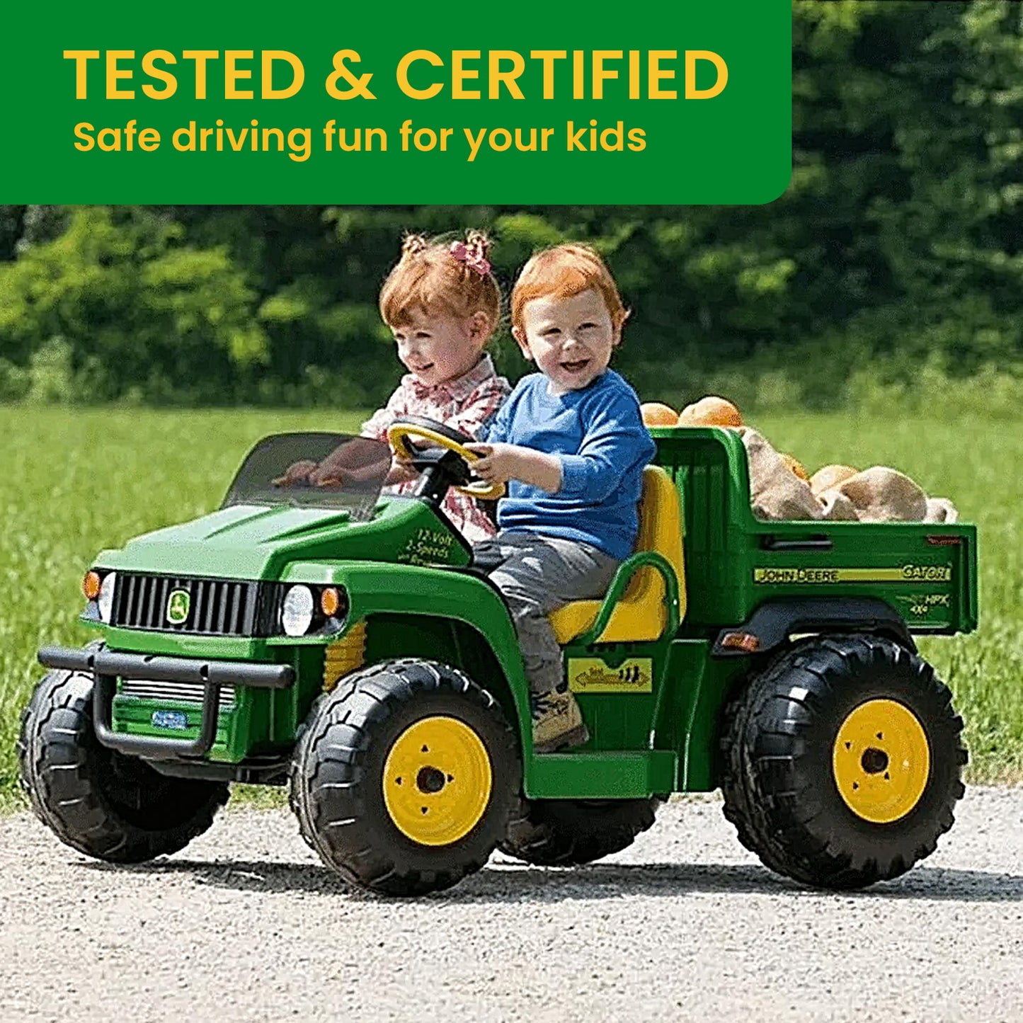 Kids Electric Toy Ride-On Car John Deere Gator HPX