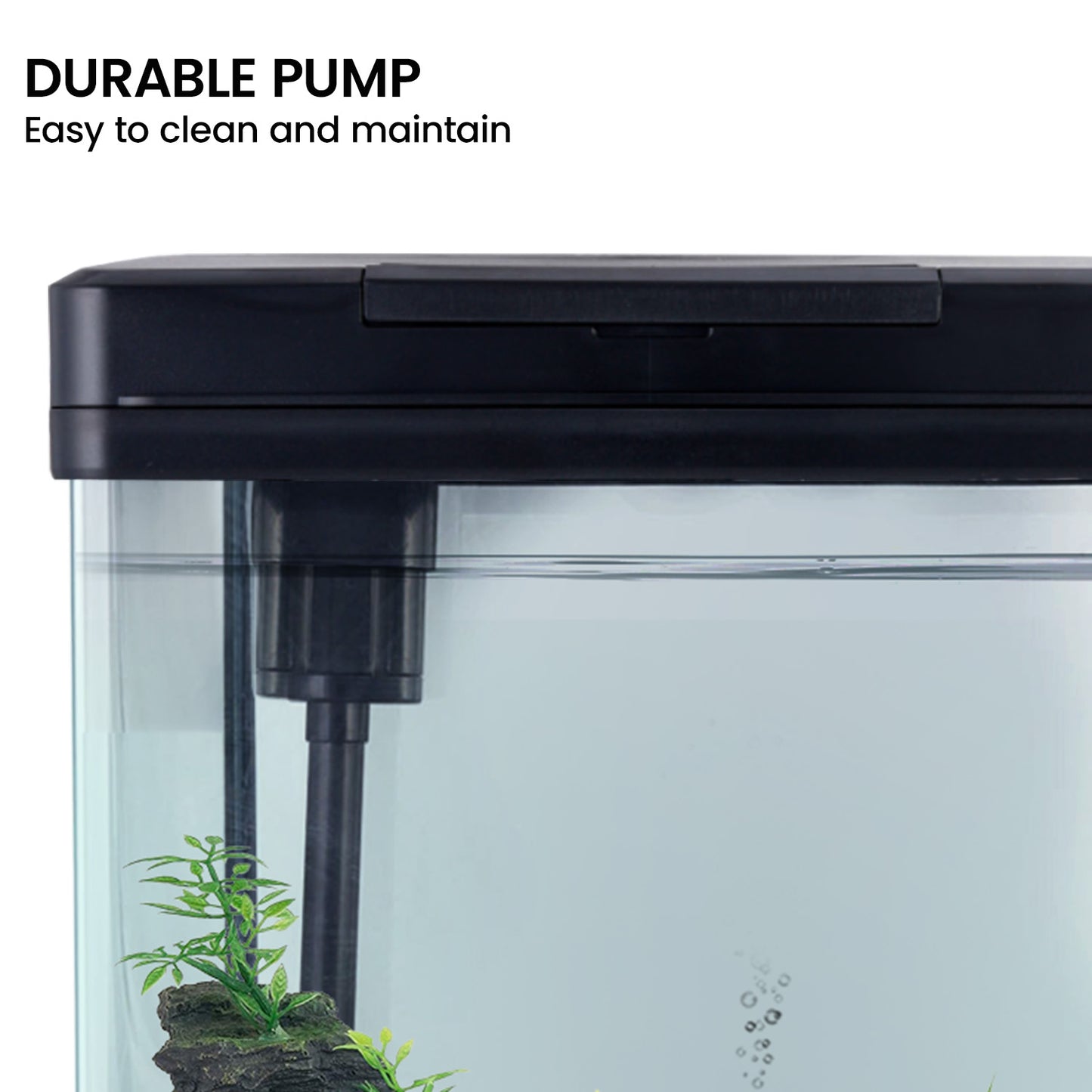 34L Complete Aquarium Kit With Bio Filter System LED Kit Curved Design