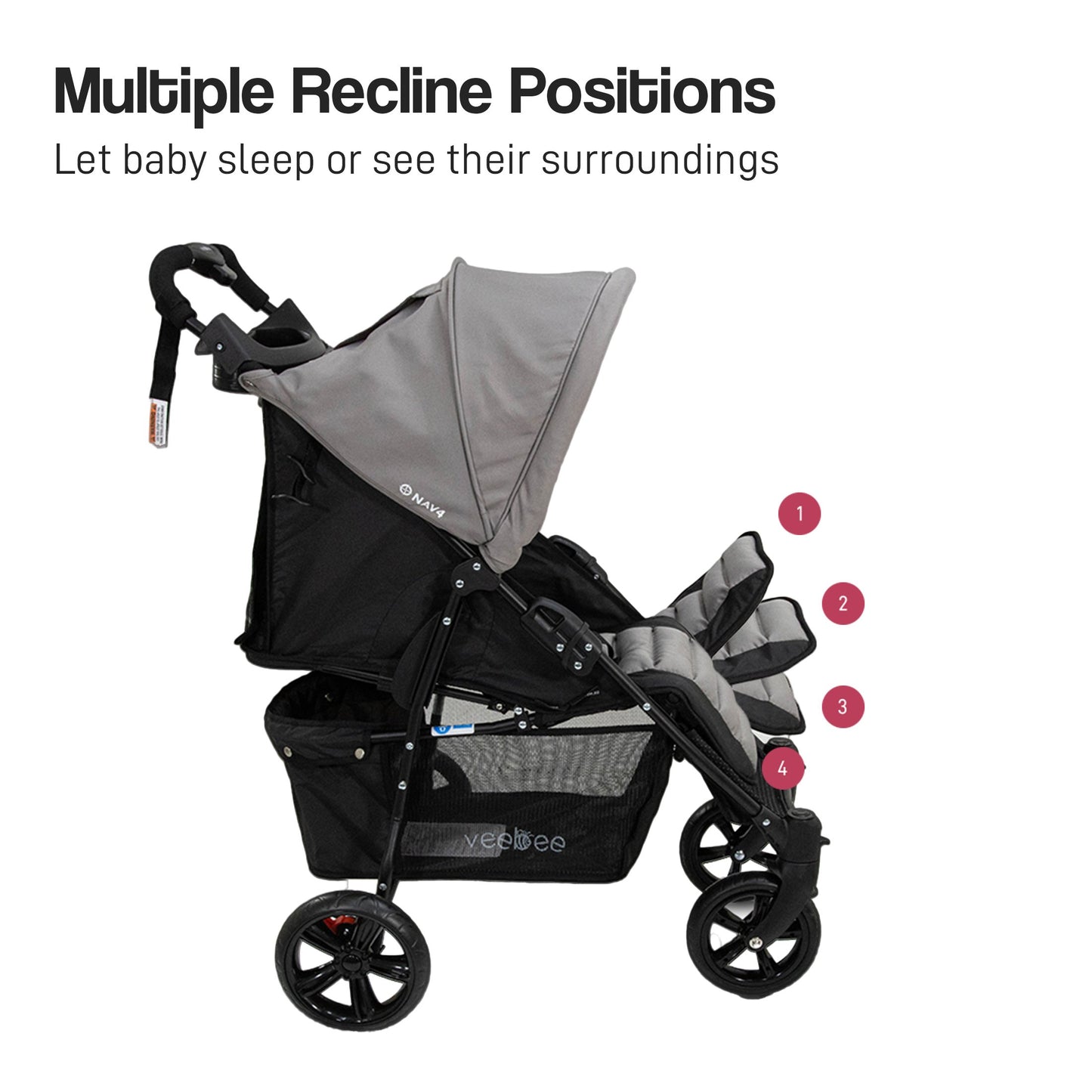 Veebee NAV 4 Stroller - Fauna