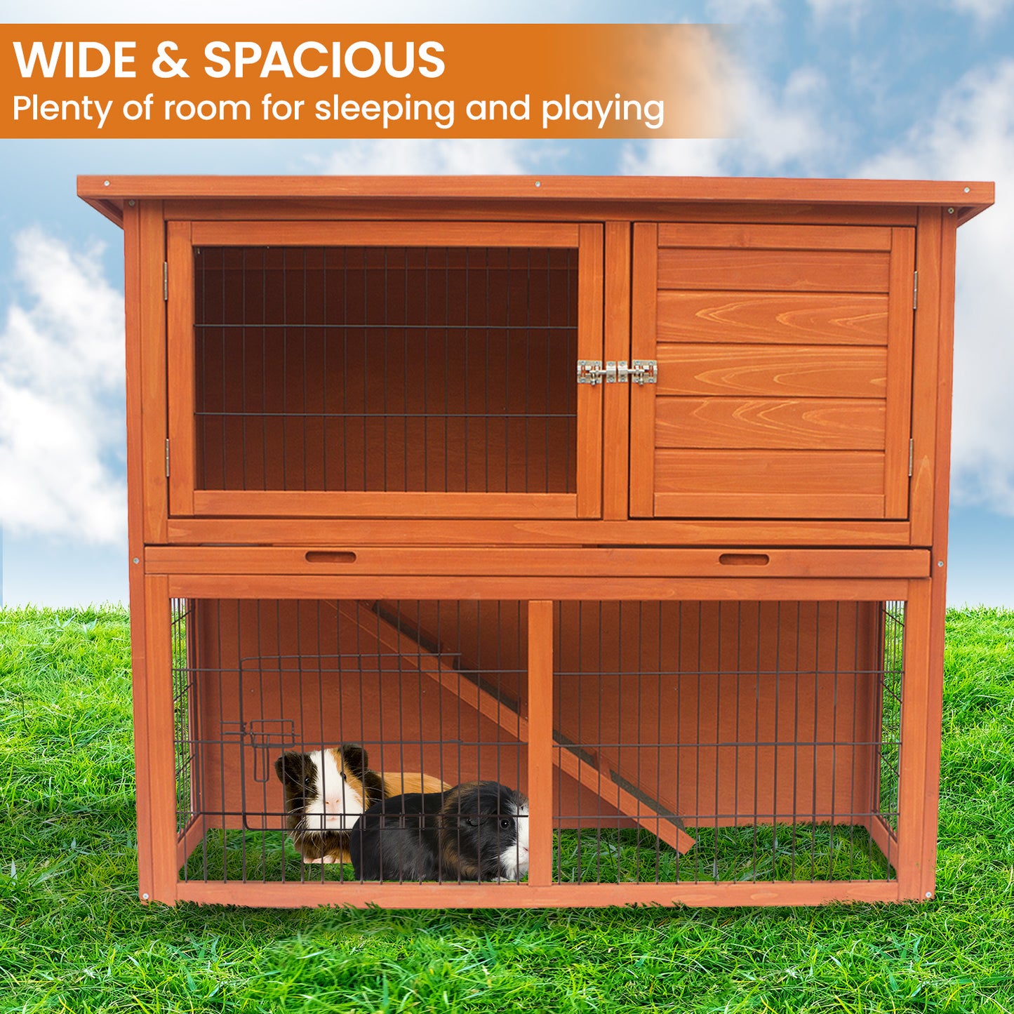 Little Buddies 2-Storey Wooden Pet Rabbit Hutch