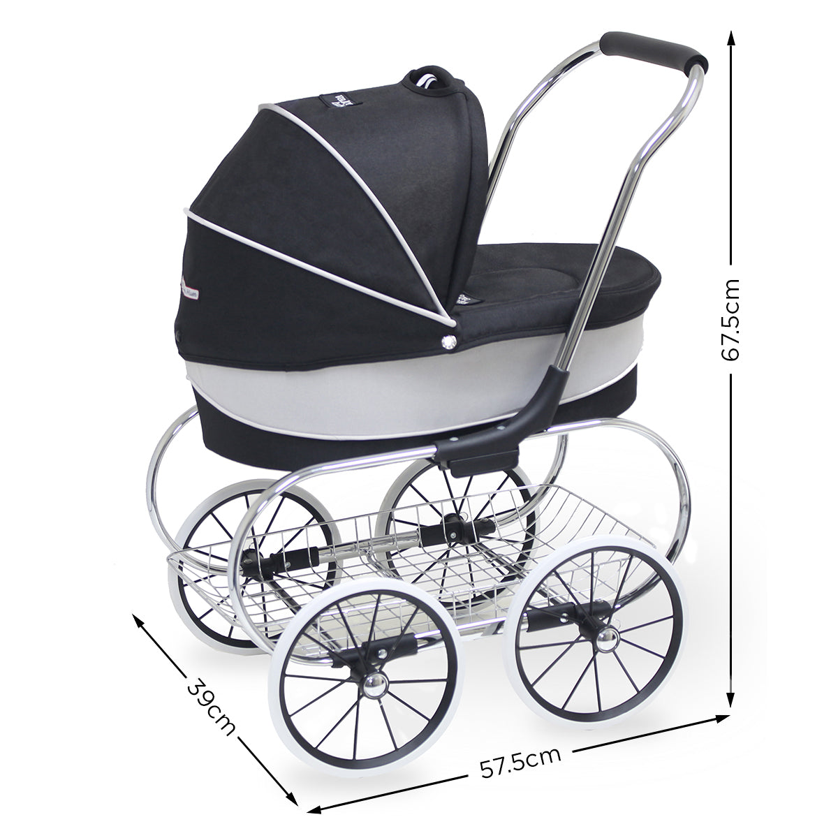 Valco Baby Princess Doll Stroller - Raven Black
