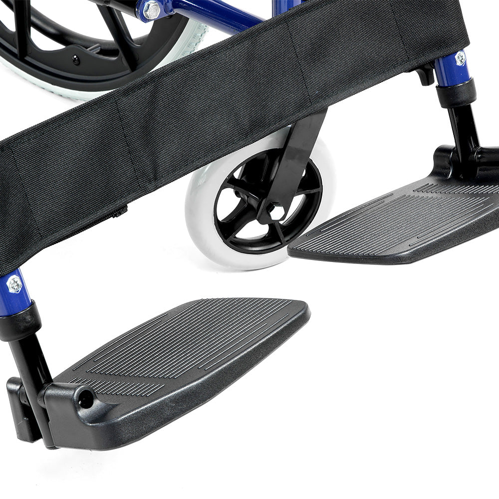 Orthonica Wheelchair Manual Mobility Aid- Lincoln Blue