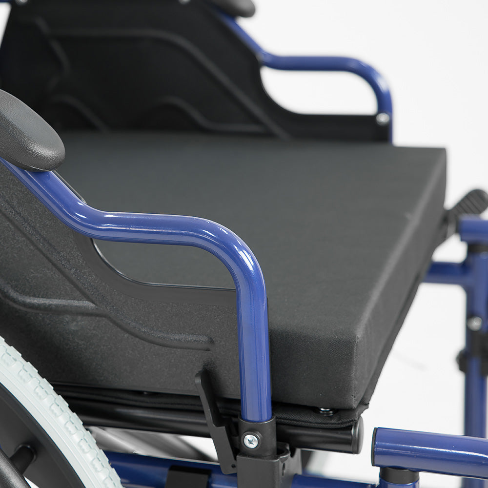 Orthonica Wheelchair Manual Mobility Aid- Lincoln Blue