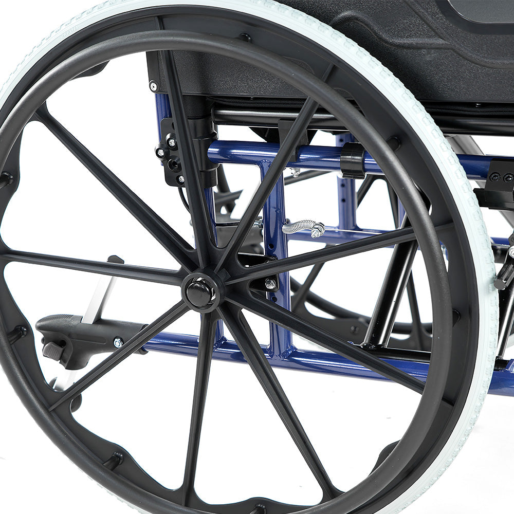 Orthonica Wheelchair Manual Mobility Aid- Lincoln Blue