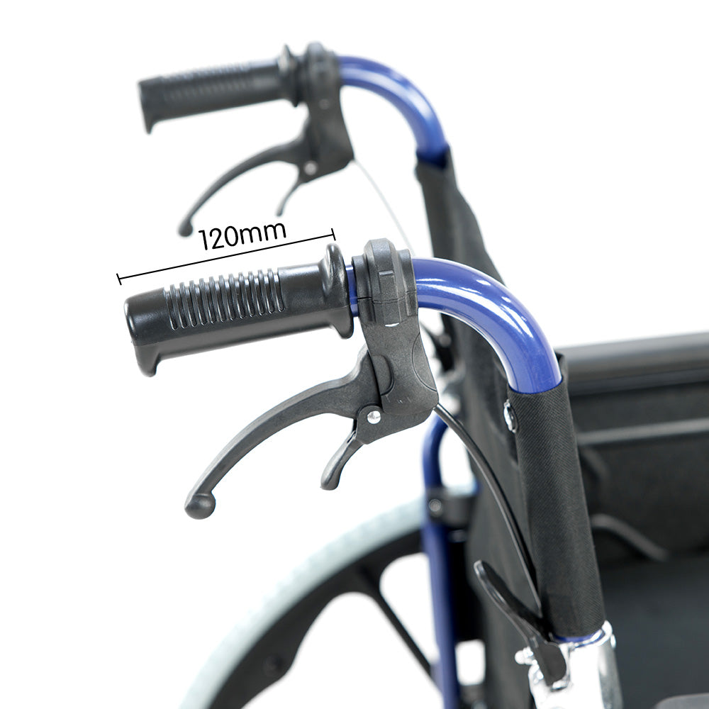 Orthonica Wheelchair Manual Mobility Aid- Lincoln Blue