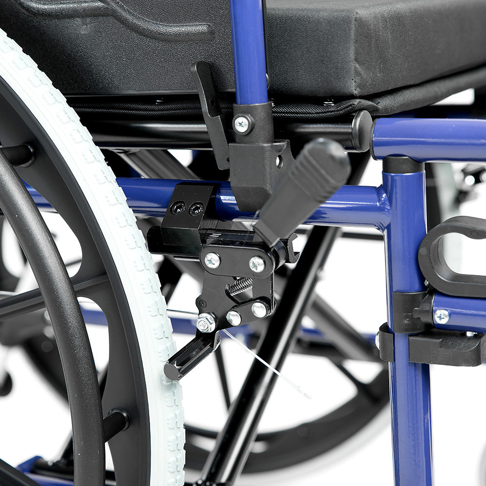 Orthonica Wheelchair Manual Mobility Aid- Lincoln Blue
