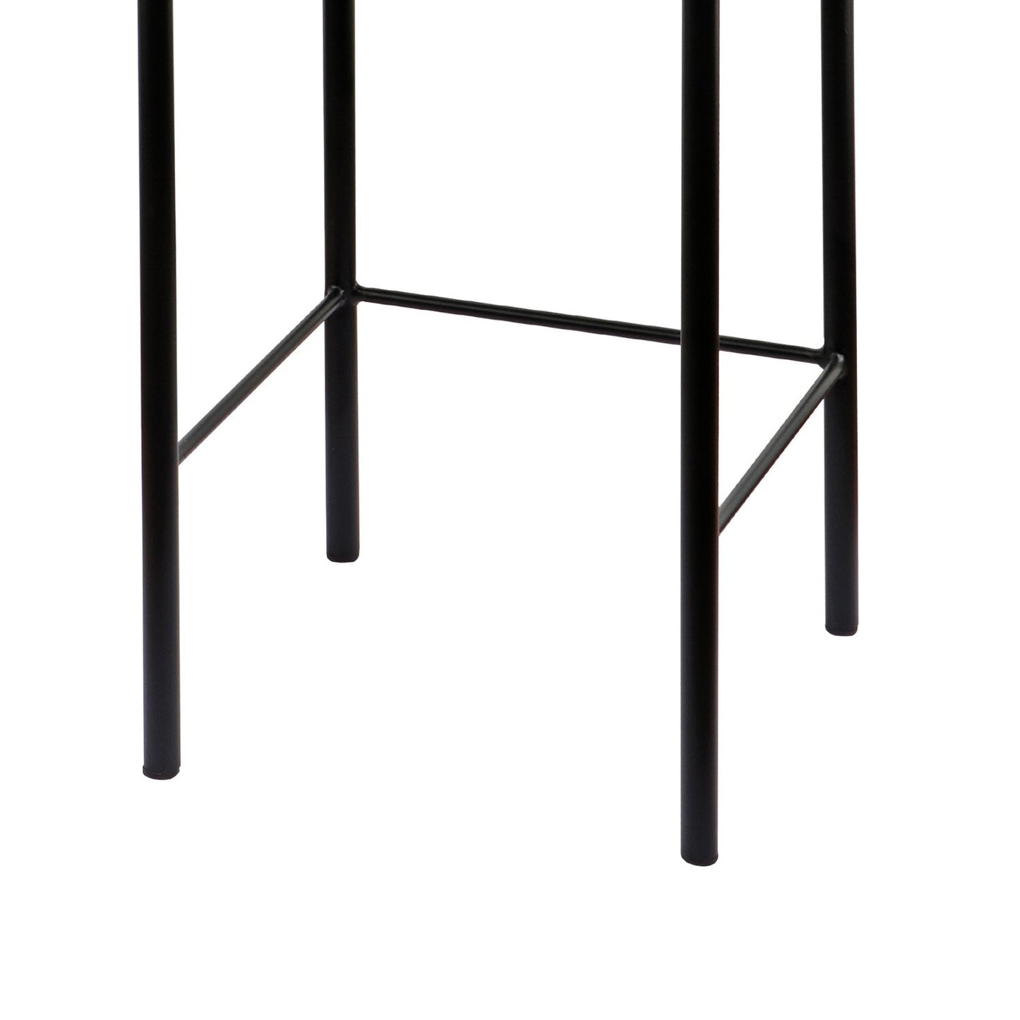 Sarantino Cedric Kitchen Bar Stool - Black and Beige