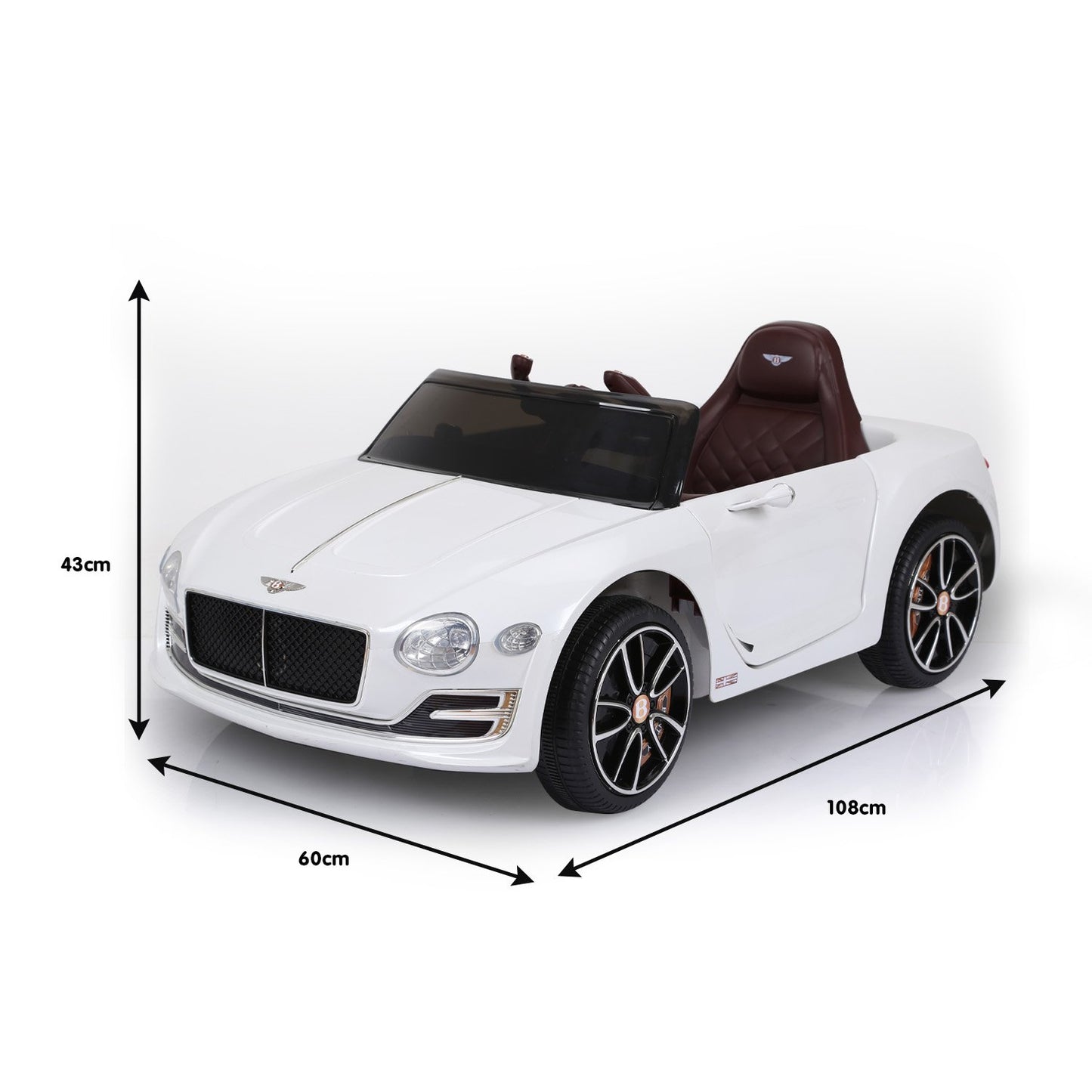 Bentley Exp 12 Speed 6E Licensed Kids Ride On Electric Car - White