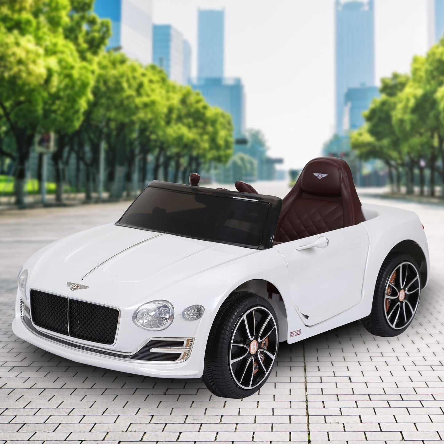 Bentley Exp 12 Speed 6E Licensed Kids Ride On Electric Car - White
