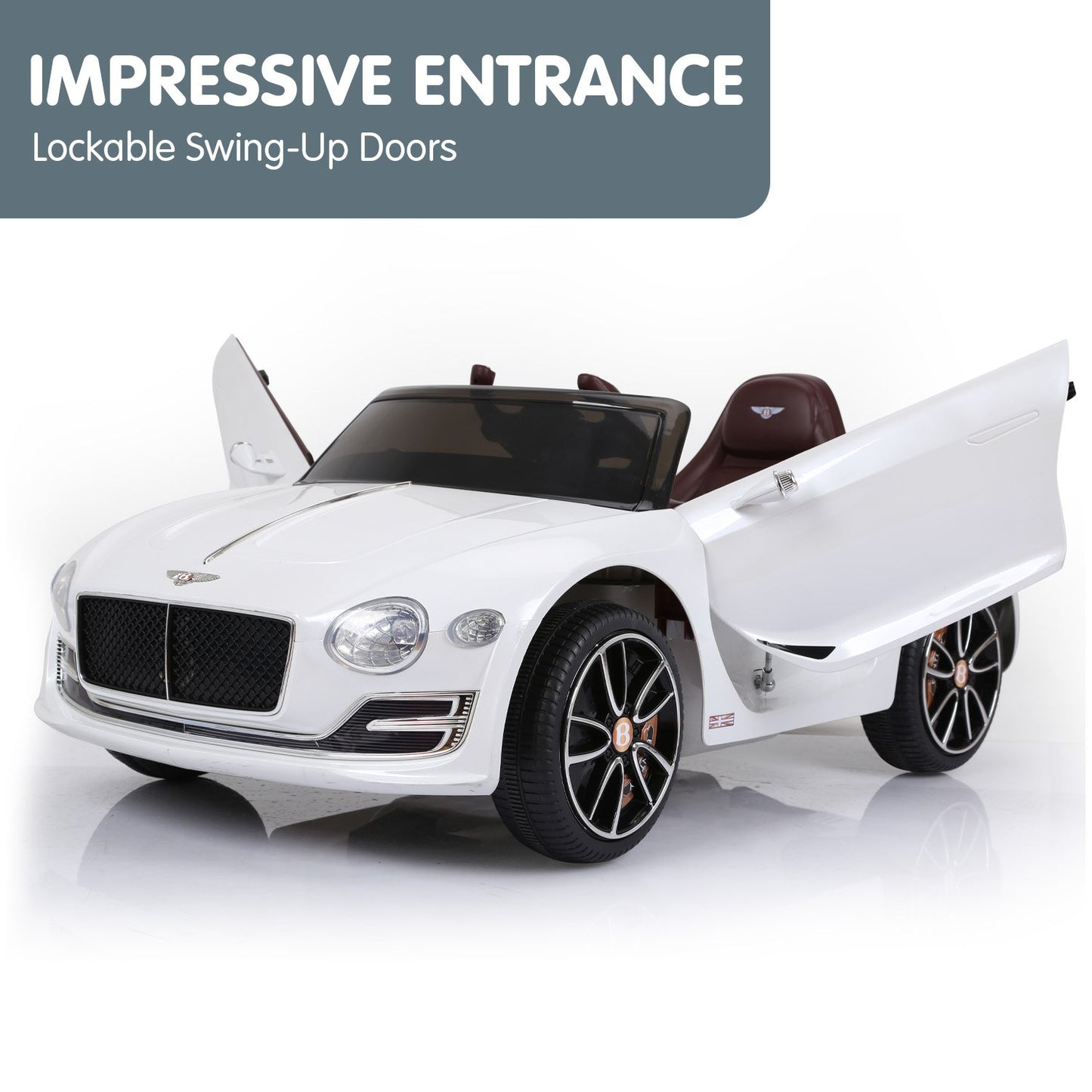 Bentley Exp 12 Speed 6E Licensed Kids Ride On Electric Car - White