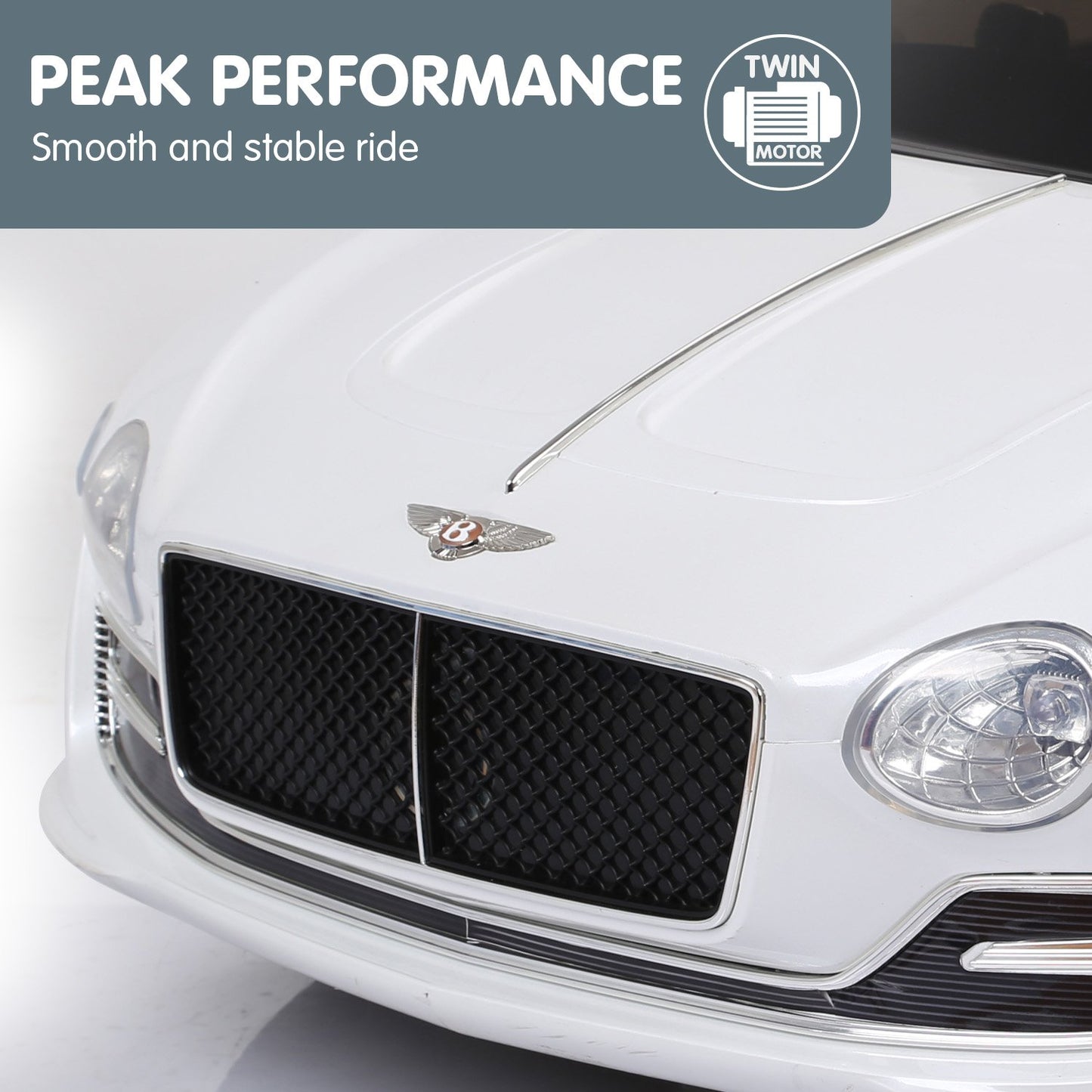 Bentley Exp 12 Speed 6E Licensed Kids Ride On Electric Car - White