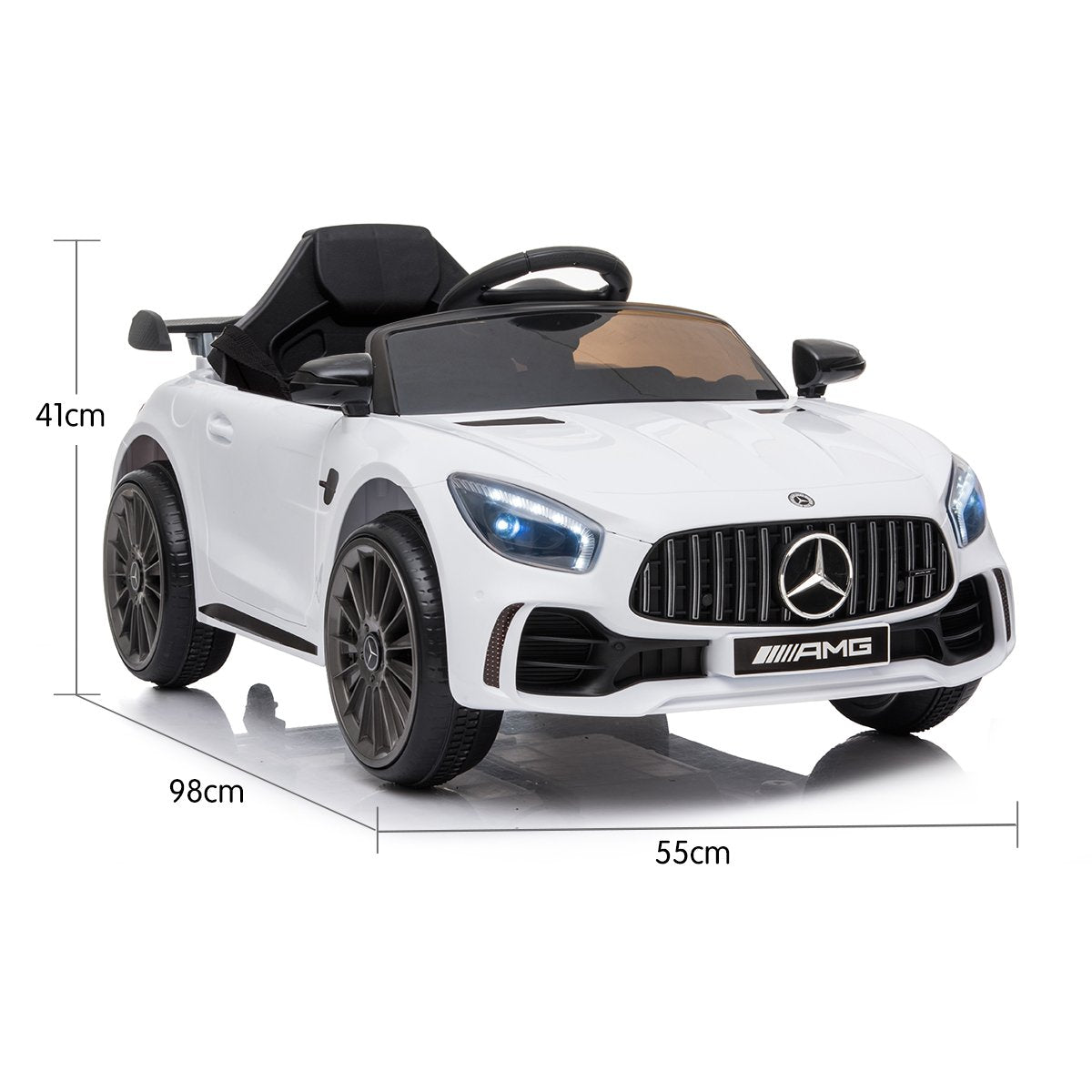 Mercedes Benz Licensed Kids Electric Ride On Car Remote Control White
