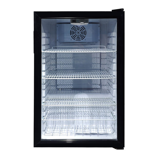 Kolner 130L Mini Bar Fridge Glass Door Beverage Cooler Refrigerator