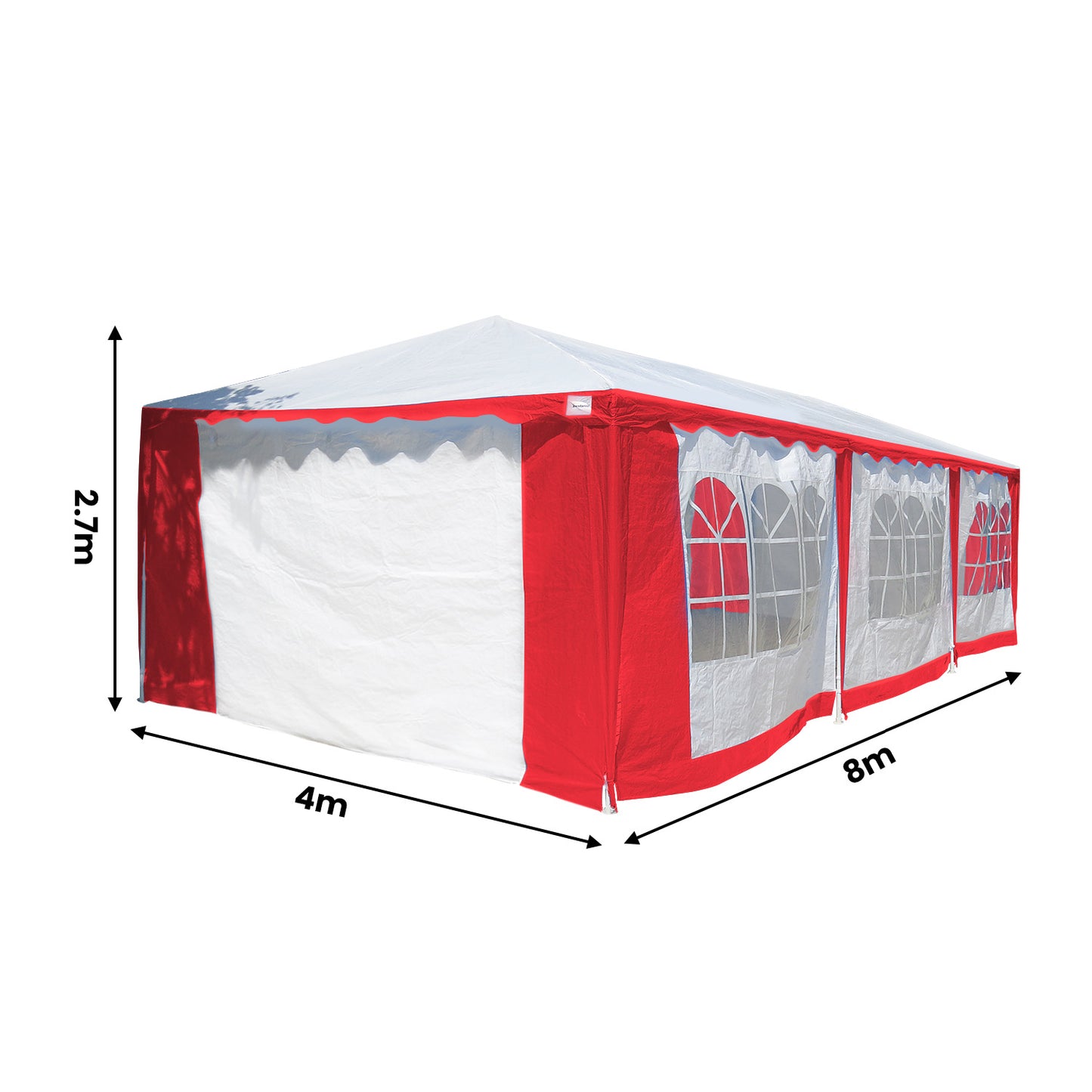 4x8 Outdoor Event Wedding Marquee Tent Red