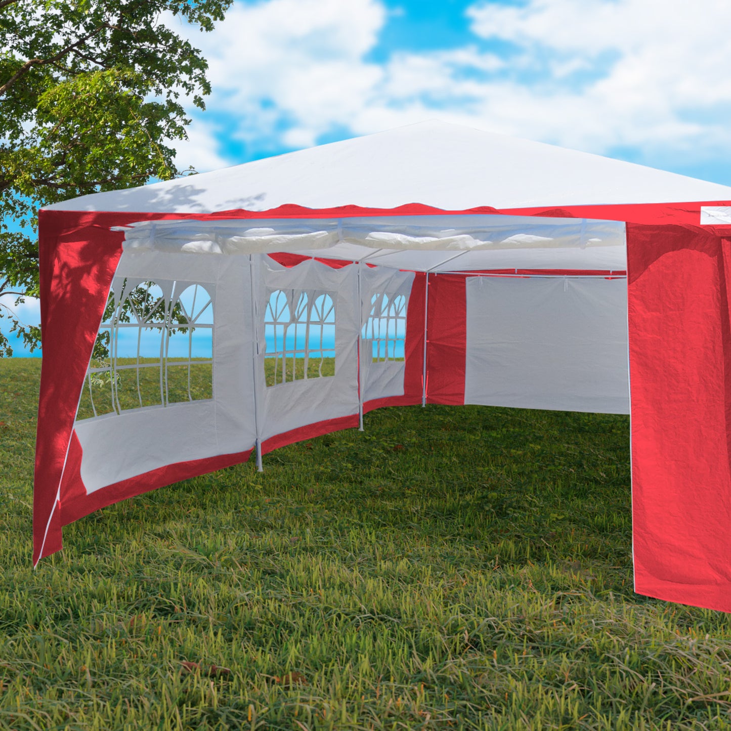 4x8 Outdoor Event Wedding Marquee Tent Red