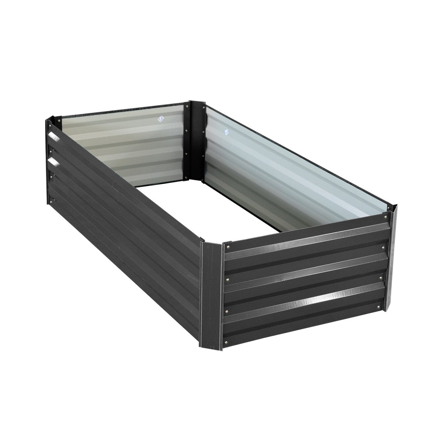 Wallaroo Garden Bed 120 x 60 x 30cm Galvanized Steel - Black