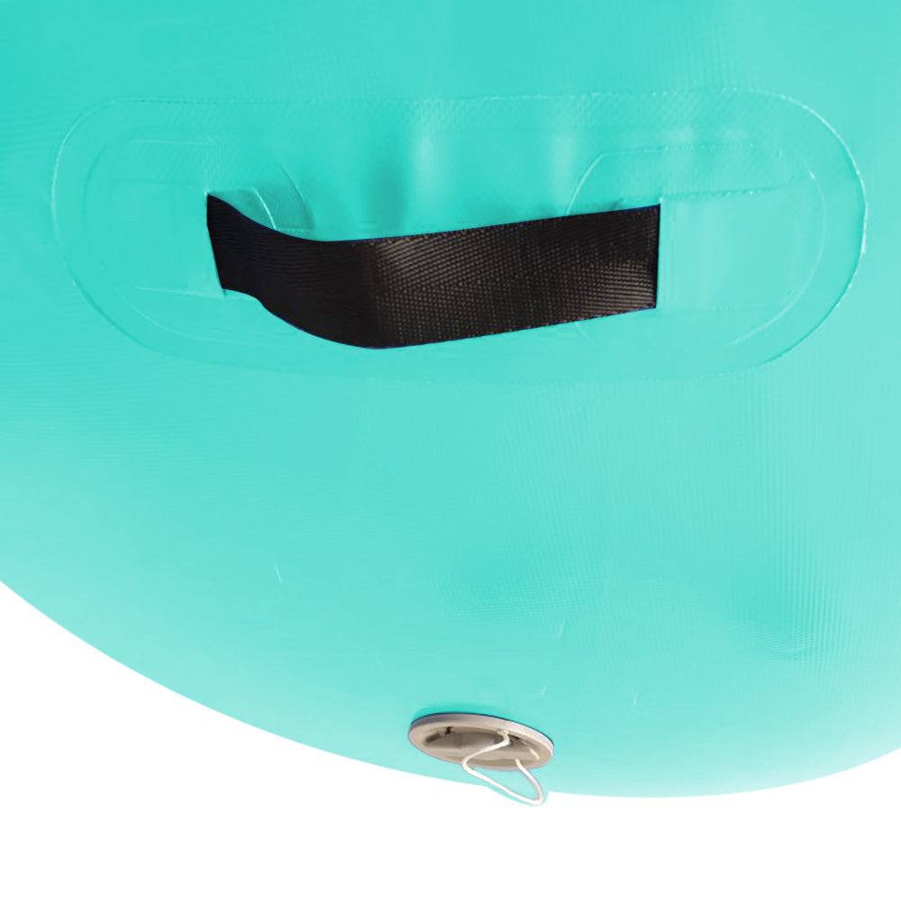 Inflatable Gymnastics Air Barrel Exercise Roller 120cm x 75cm - Green