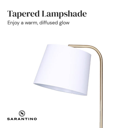 Sarantino Glass End Table Floor Lamp