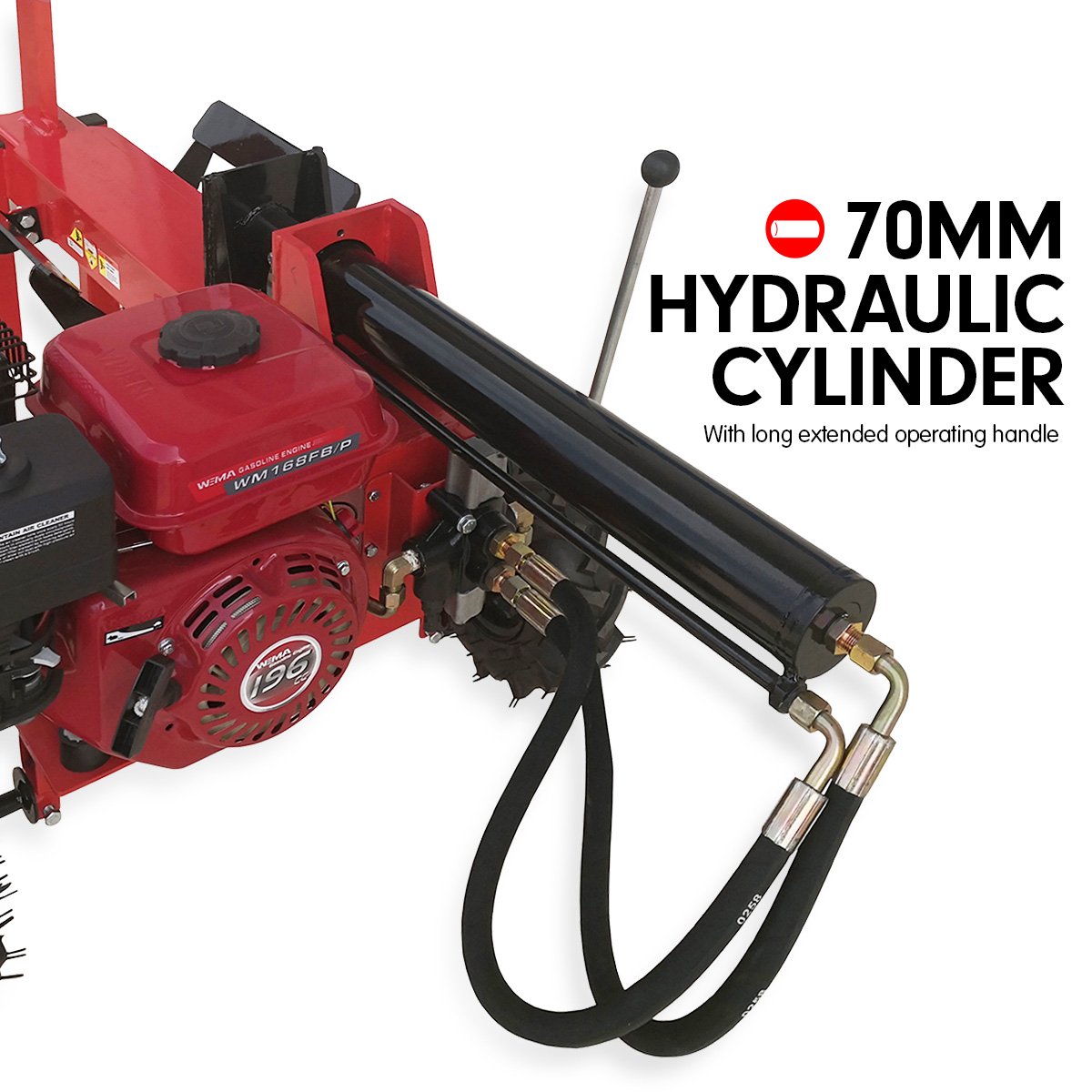 Yukon Petrol Log Splitter Wood Cutter 15 Ton