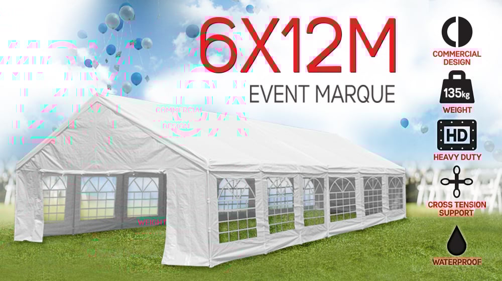 12m x 6m Wallaroo outdoor event marquee carport tent