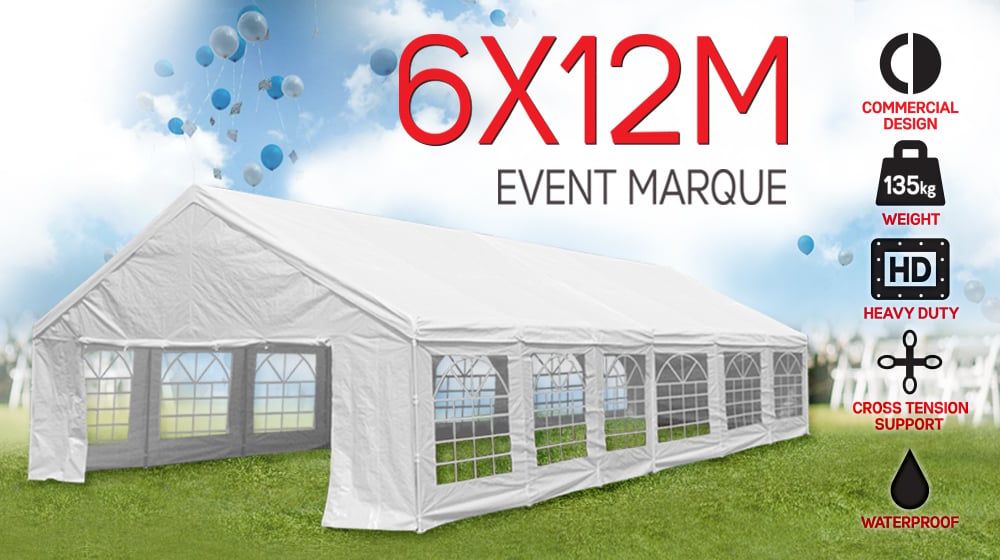 12m x 6m Wallaroo outdoor event marquee carport tent