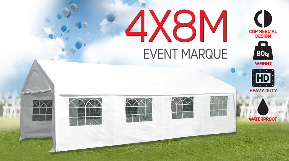 4x8 Outdoor Event Marquee - White