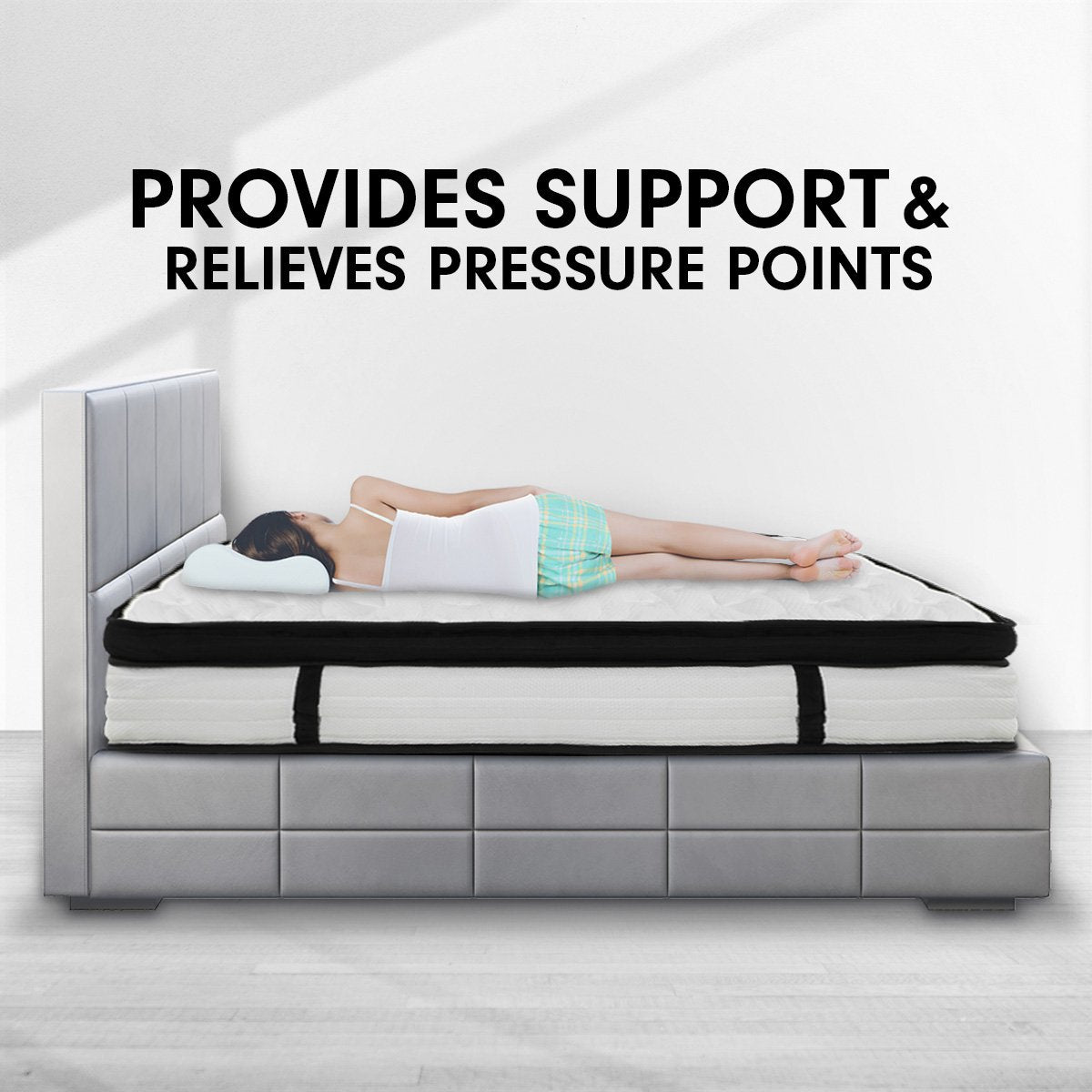 Laura Hill Single Mattress with Euro Top Layer - 32cm