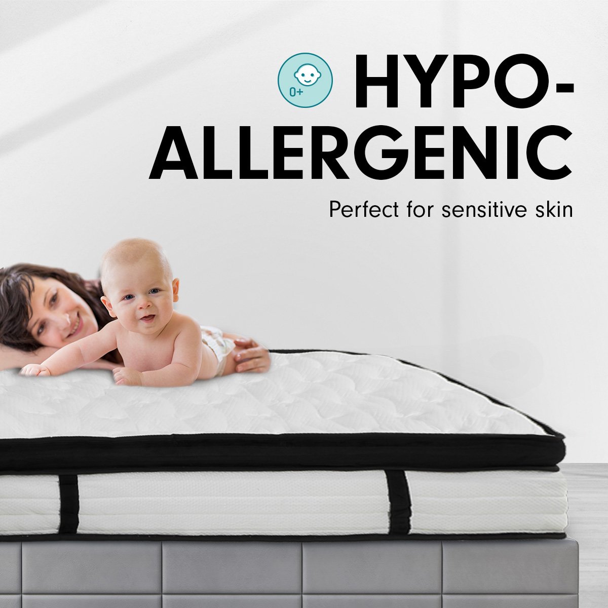 Laura Hill Single Mattress with Euro Top Layer - 32cm