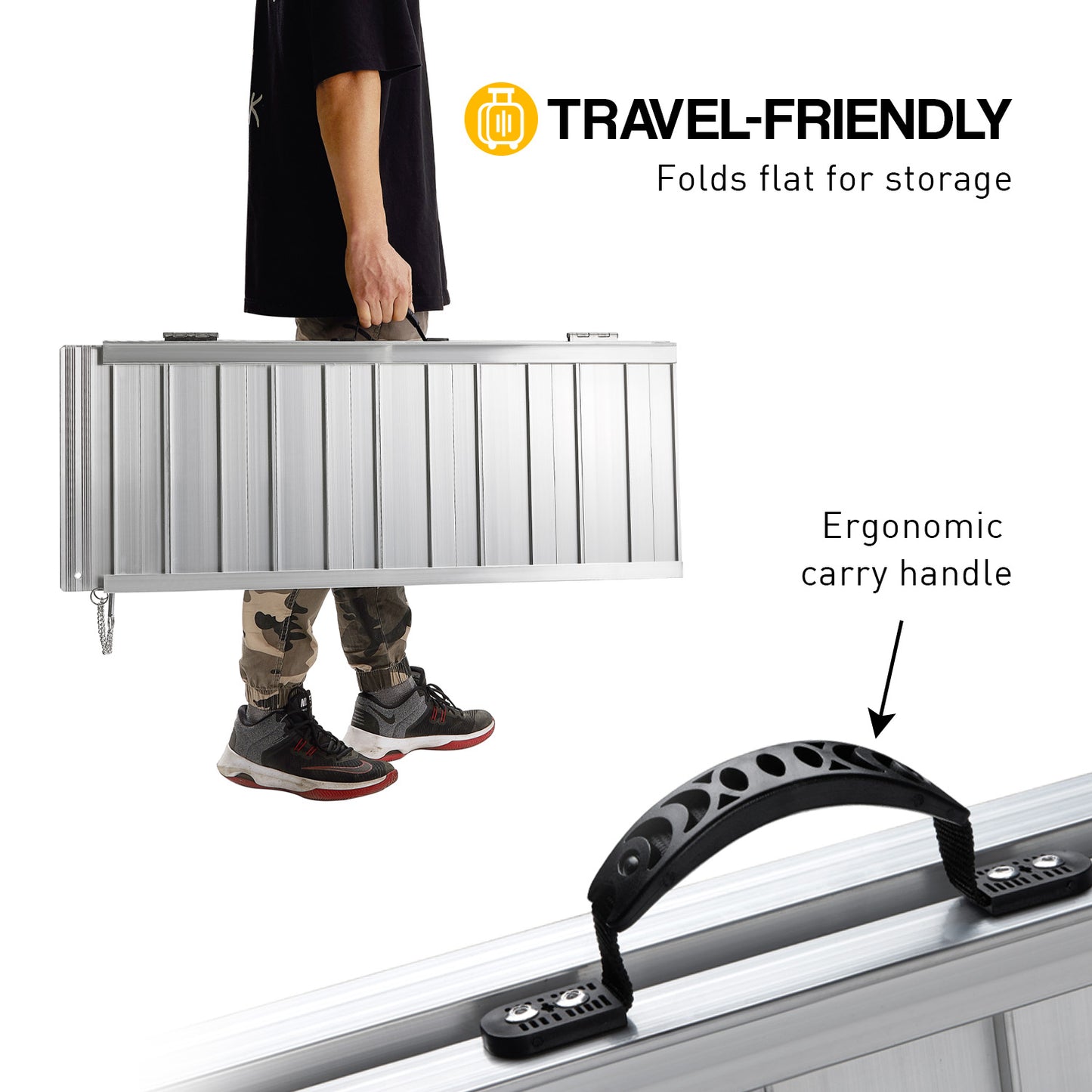 Aluminium Foldable Wheelchair Ramp R01 - 3ft