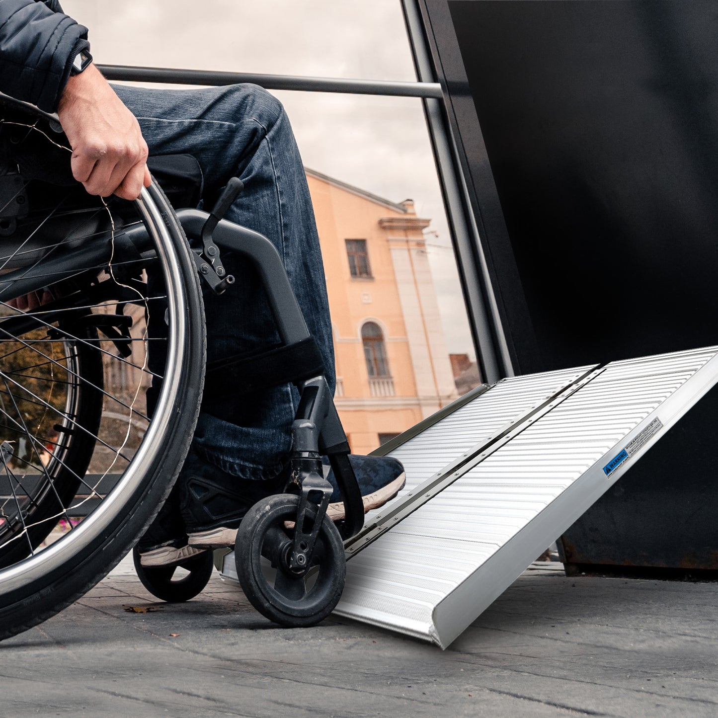 Aluminium Foldable Wheelchair Ramp R01 - 3ft