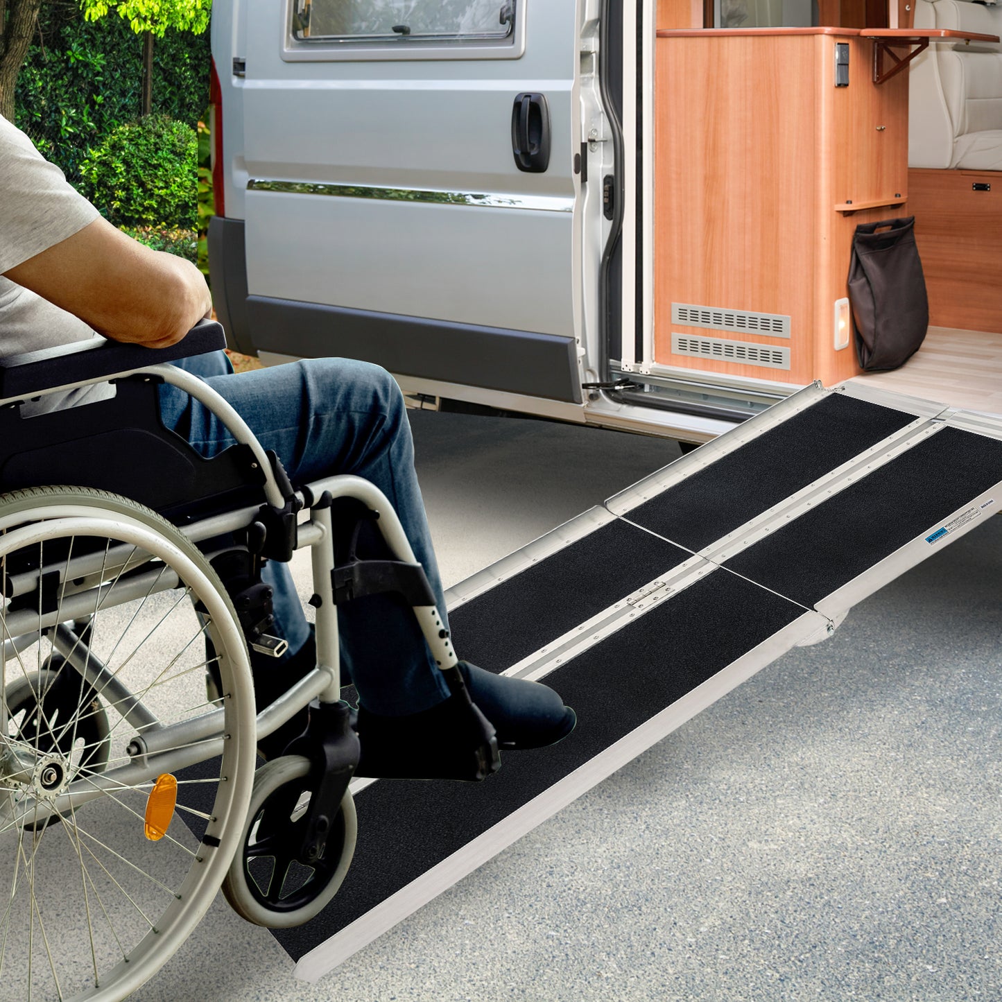 Aluminium Portable Wheelchair Ramp High-Grip R03 5ft